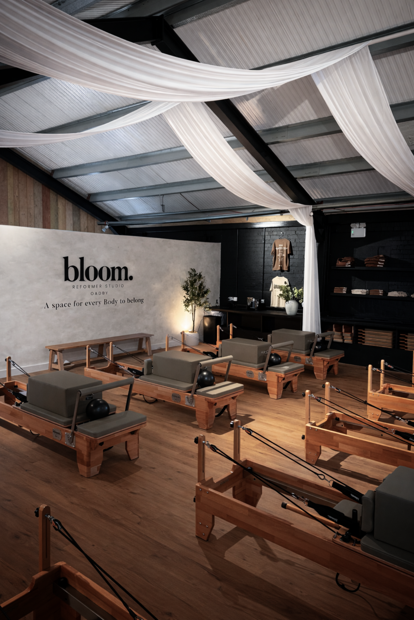 Inside Bloom Reformer Studio Oadby