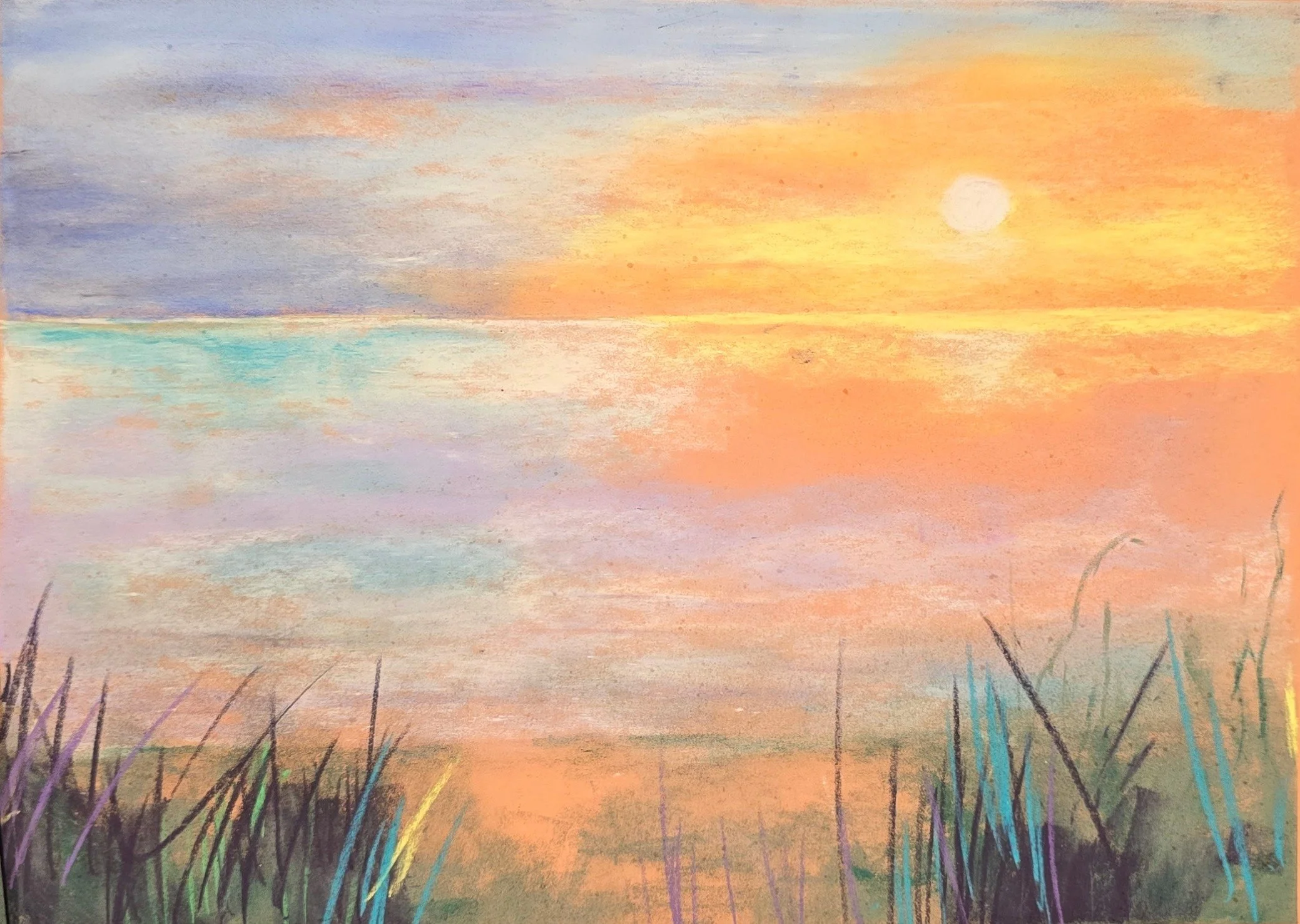 workshop pastelkrijt in de Kiemschuur