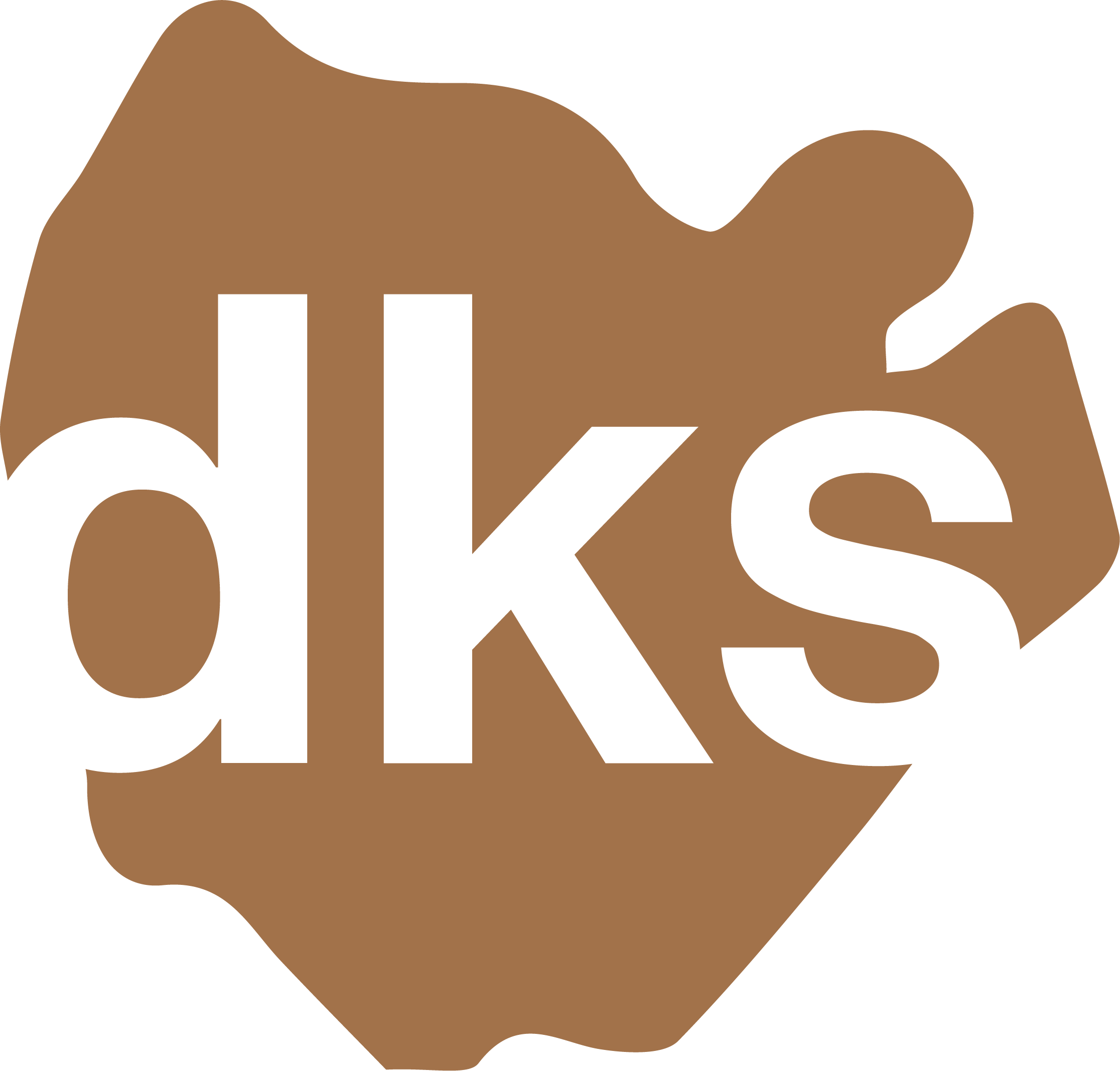 The word 'dike' in black capital letters on a brown and black background.