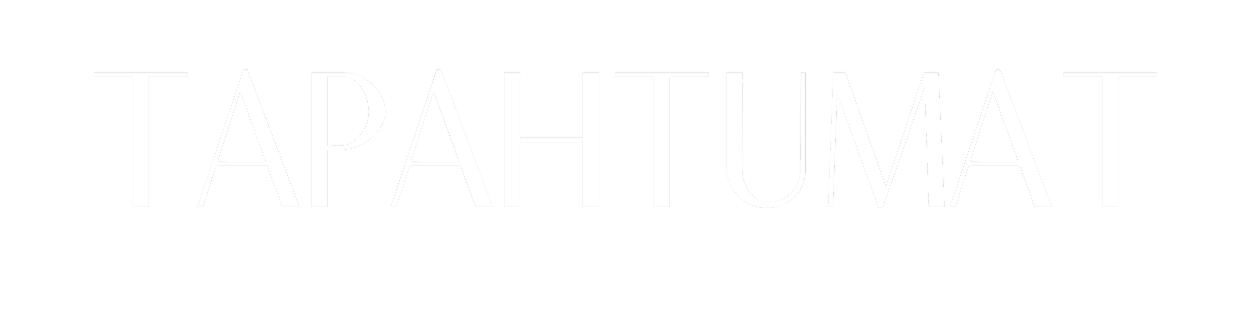 Mustavalkoinen kuva, jossa teksti 'TAPAHTUMAT'