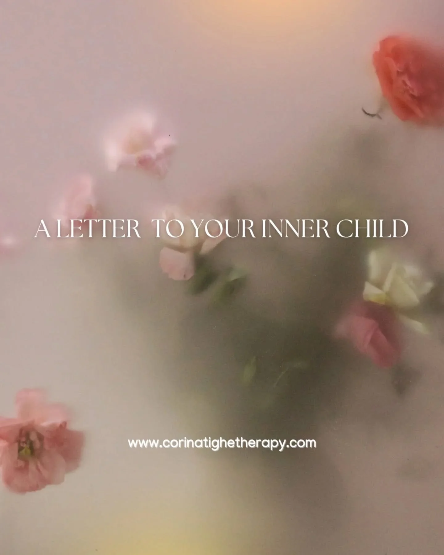 Dear little one,
I didn&rsquo;t forget you&mdash;
I just didn&rsquo;t know how to listen&hellip;

Your inner child still lives in your body.
They remember the things you tried to forget.
They carry your joy and your grief.
And they&rsquo;re waiting f