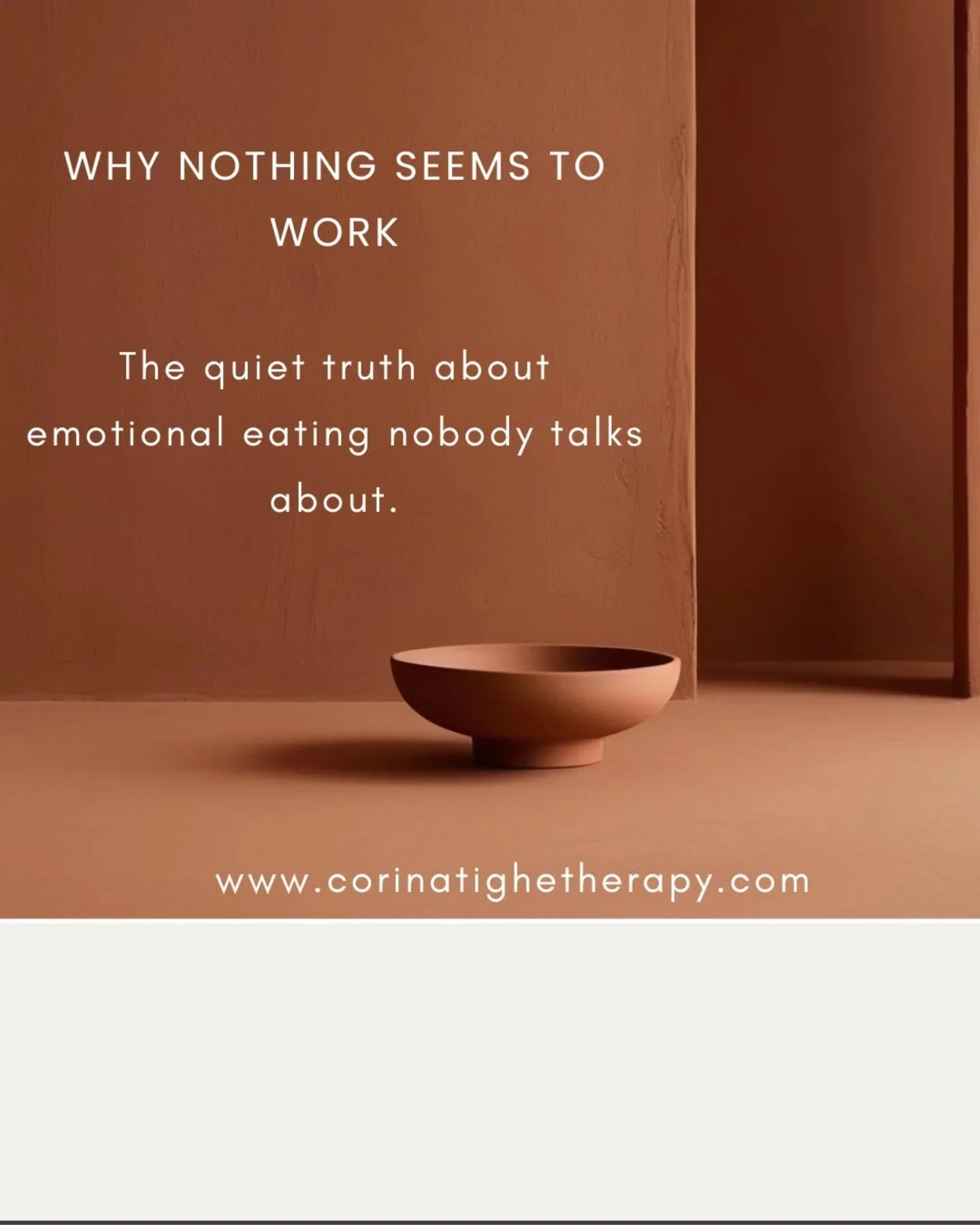 You&rsquo;ve tried everything.
GLP-1s. Diets. Willpower. Shame.
And the cravings still come back.

What if I told you:
How you&rsquo;re trying to fix the problem is the problem?

Emotional eating is not a sign of failure &mdash;
It&rsquo;s a brillian