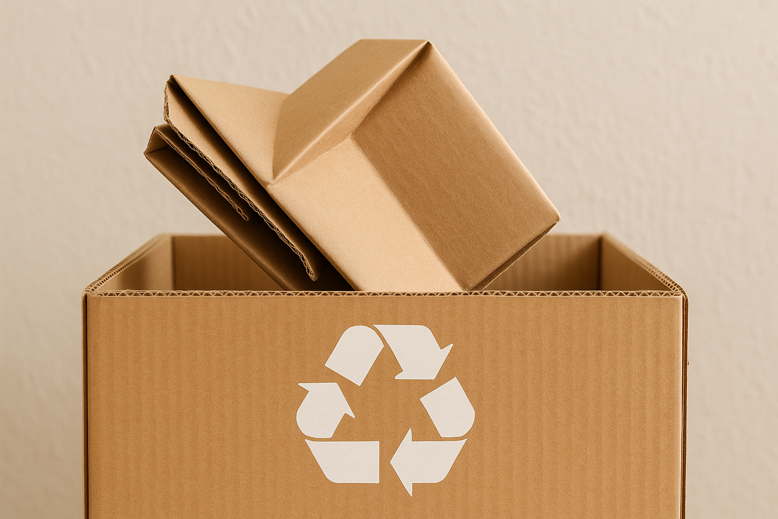 Cardboard recycle box