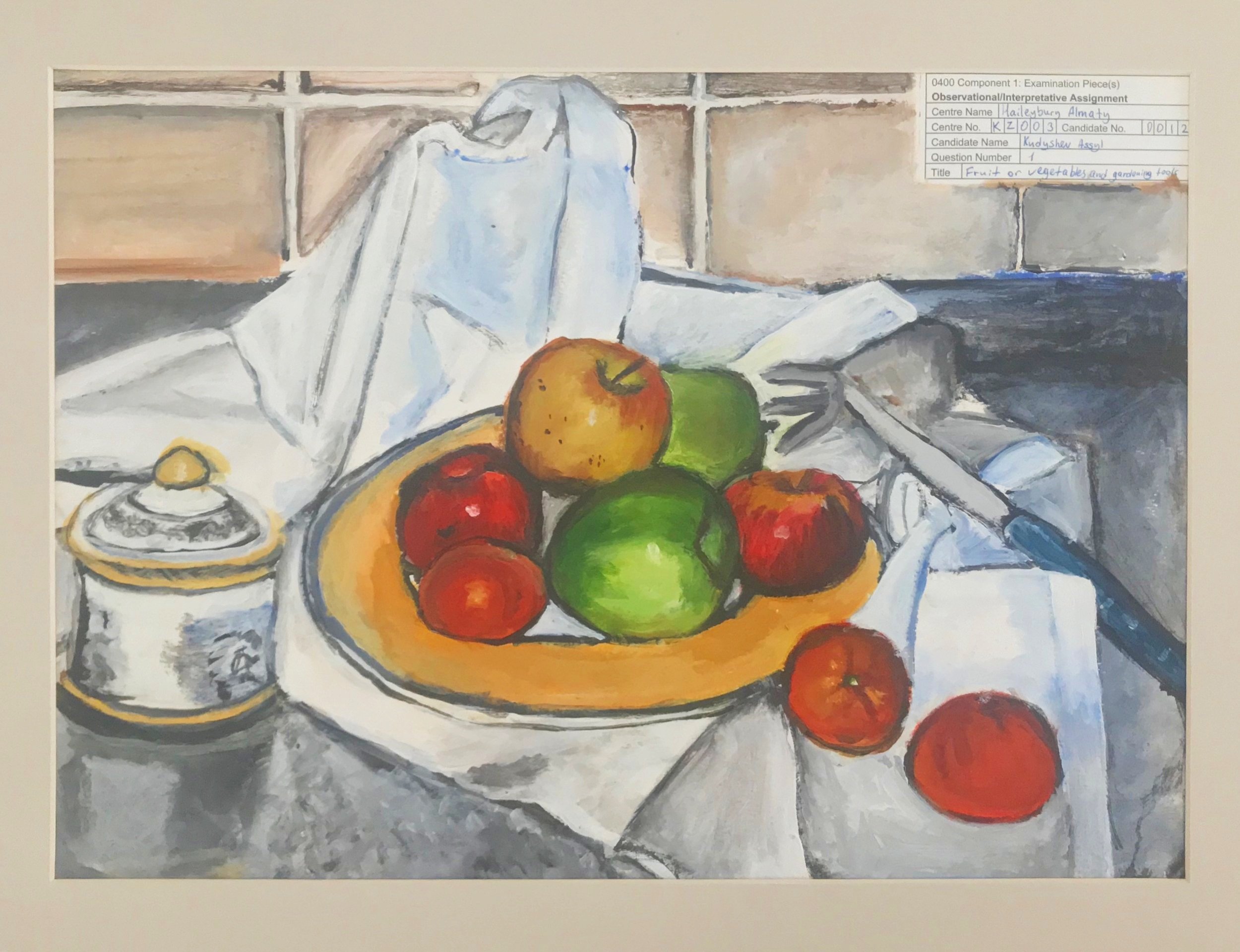 Still life (acrylic on paper, 2012)
