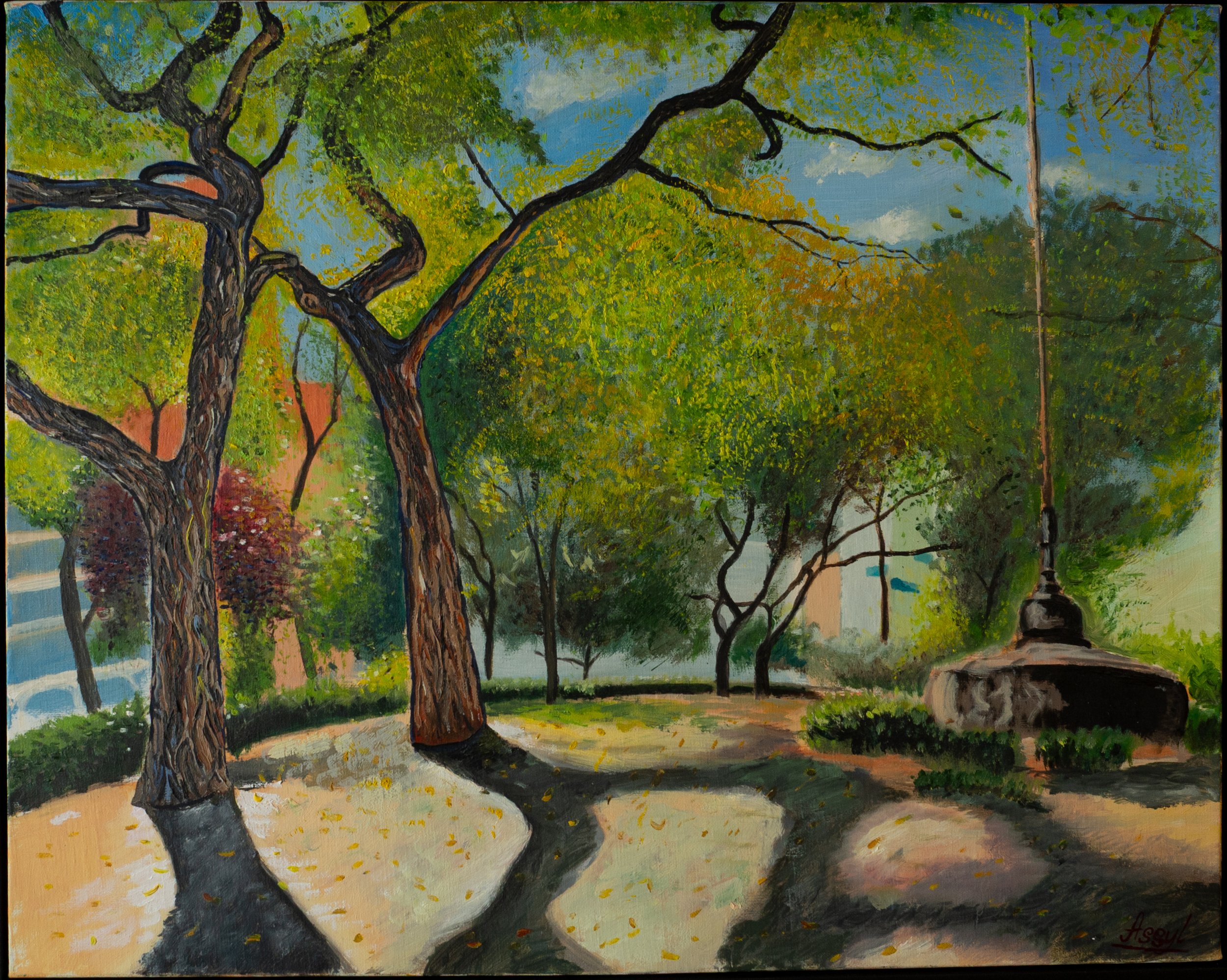 Union Square (oil on canvas, 50.8 x 40.64 cm, 2021)