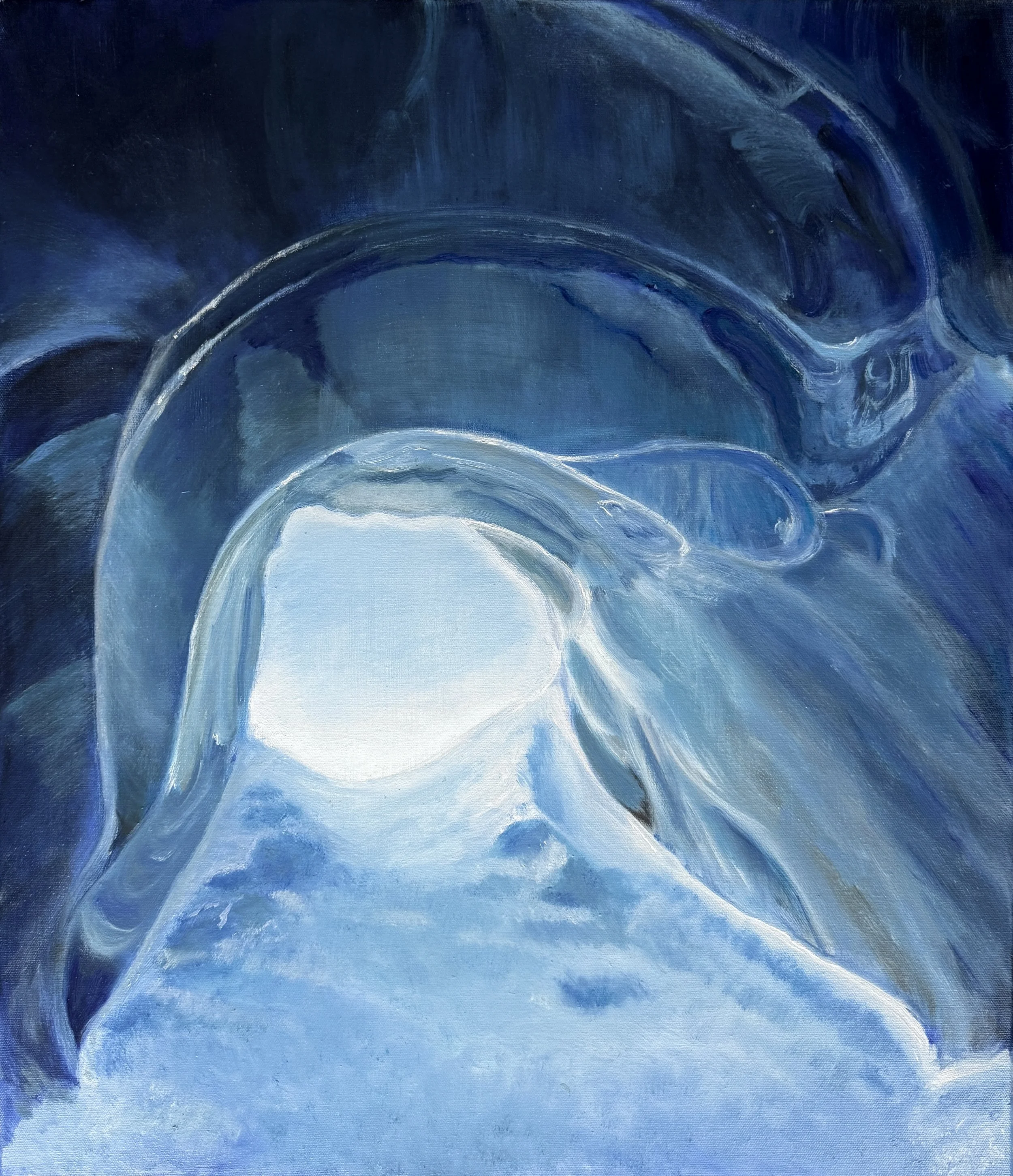 Ice cave (oil on canvas, 59 x 69 cm, 2026)