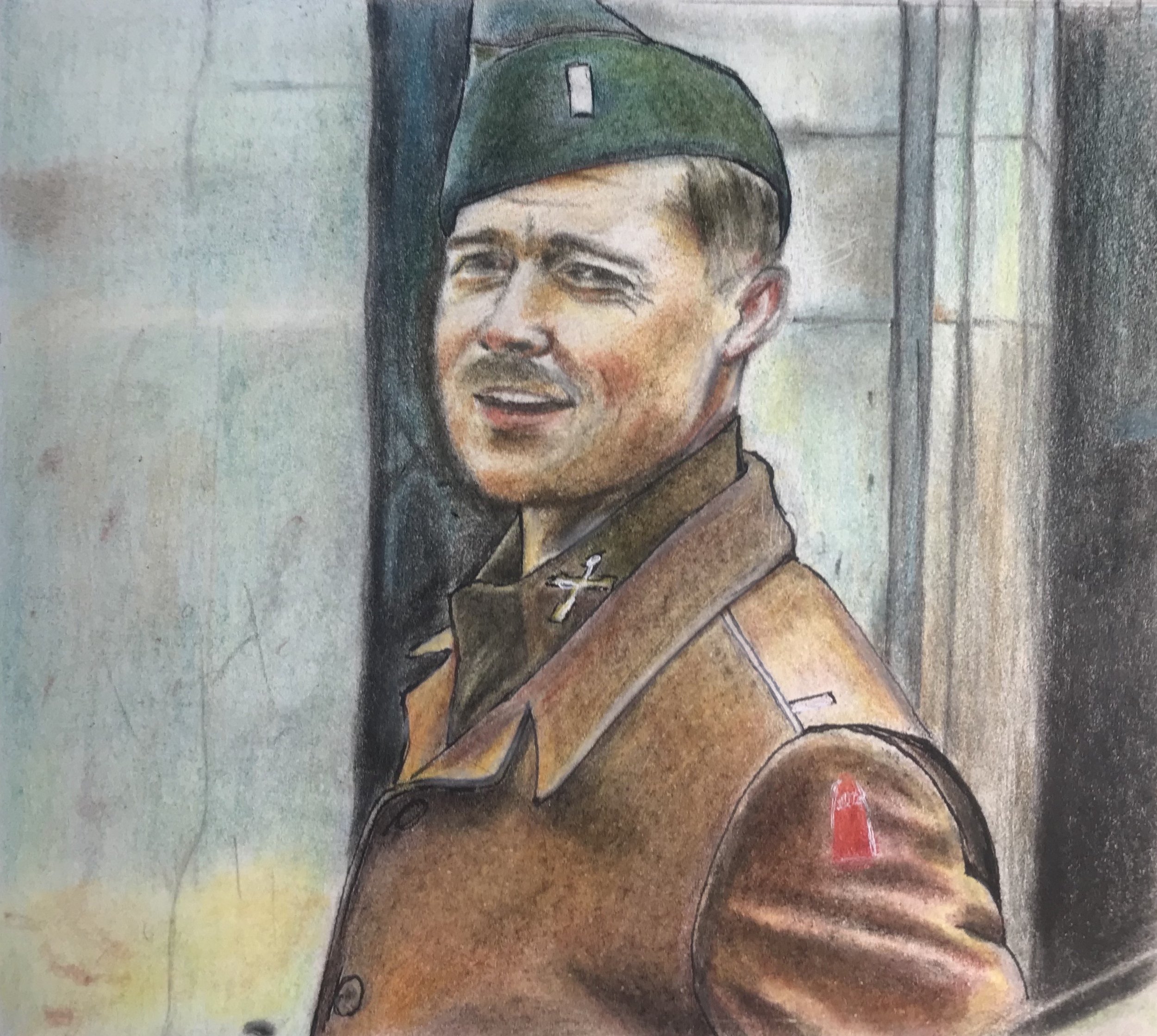 Colored pencils on paper