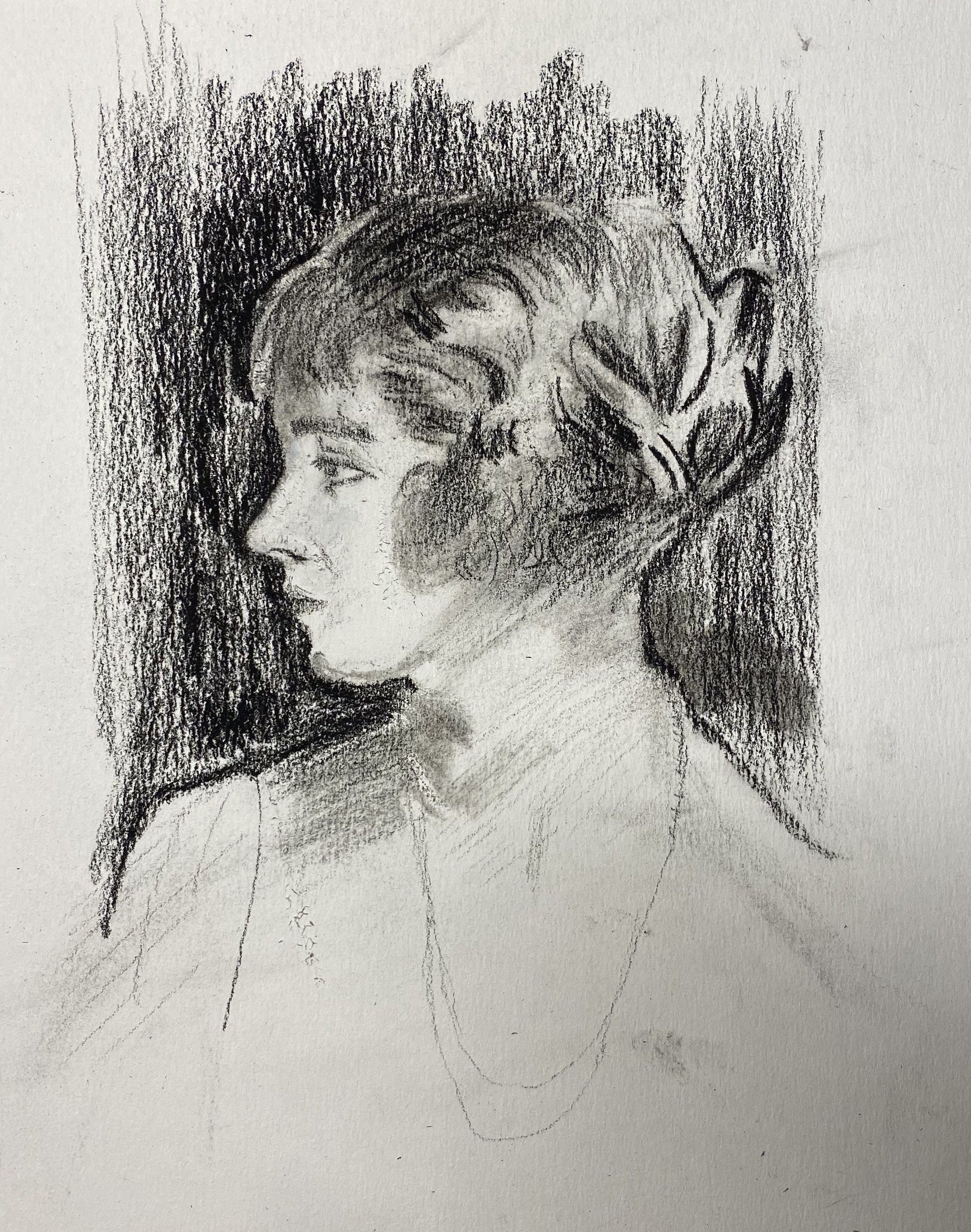 Charcoal on paper