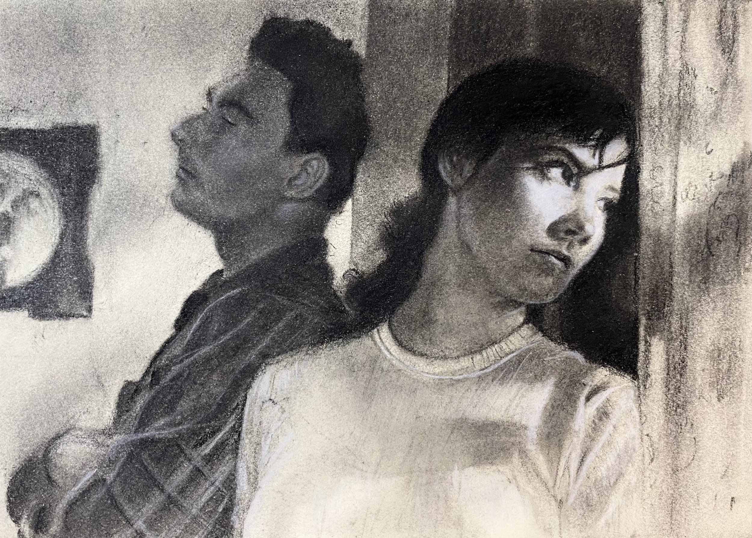 Charcoal on paper, 2022