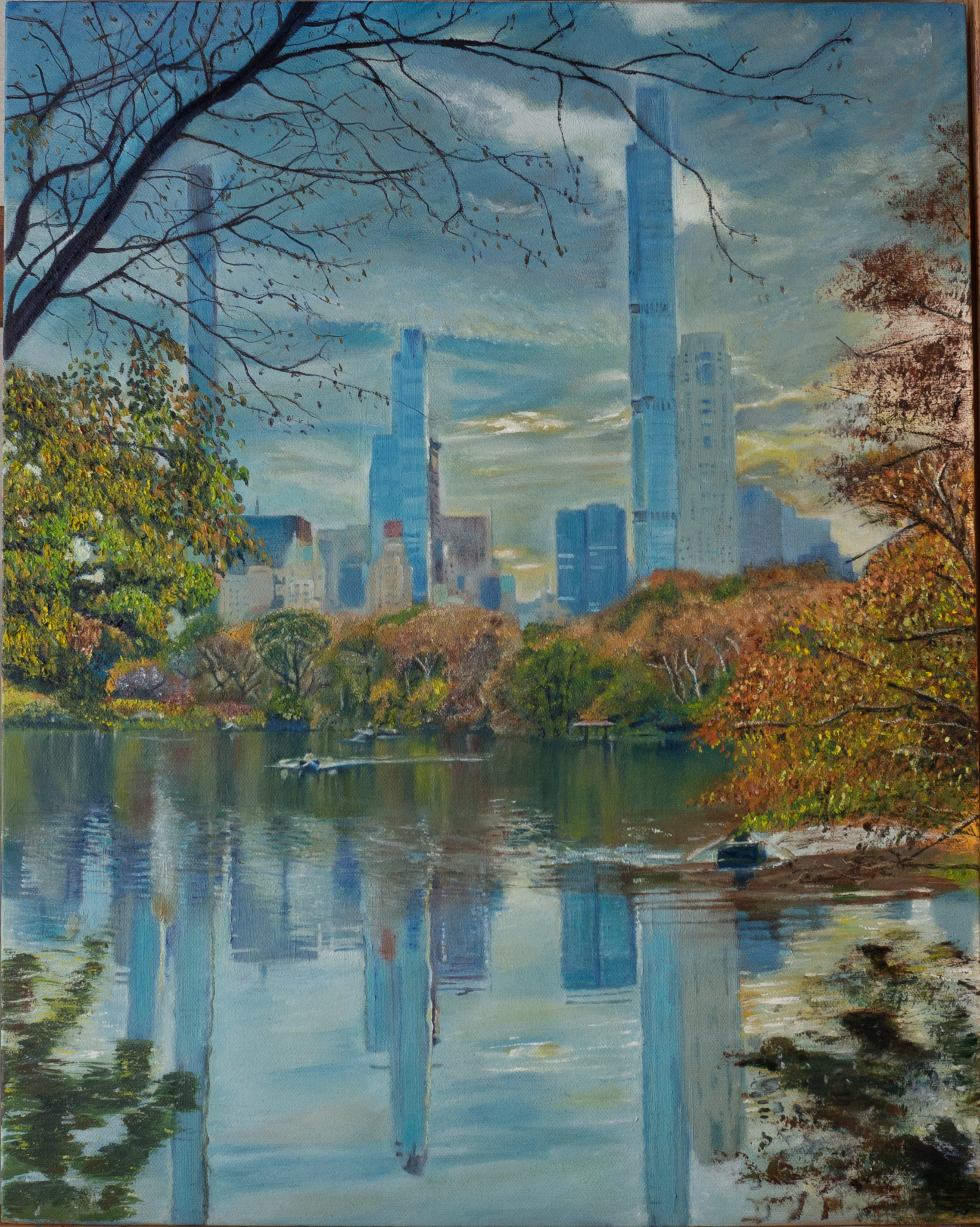 Central Park (oil on canvas panel, 2025)