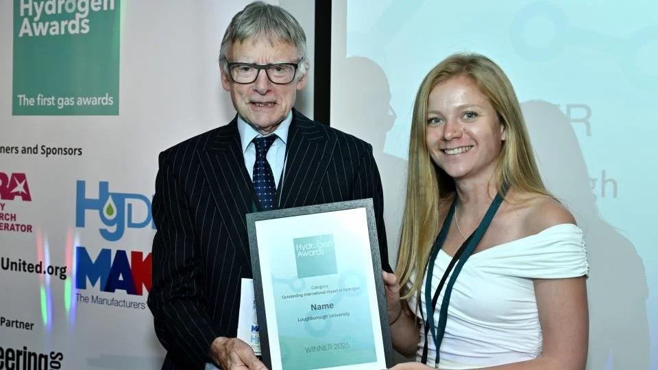 Loughborough University’s battery-electrolyser wins Outstanding International Impact at 2025 Hydrogen Awards