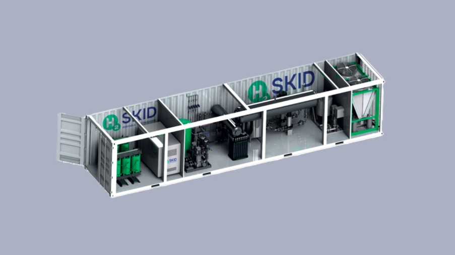 H2SKID portable electrolyser to accelerate the use of green hydrogen in industrial processes