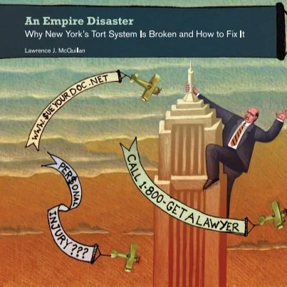 Man swinging from the empire state building cartoon image.