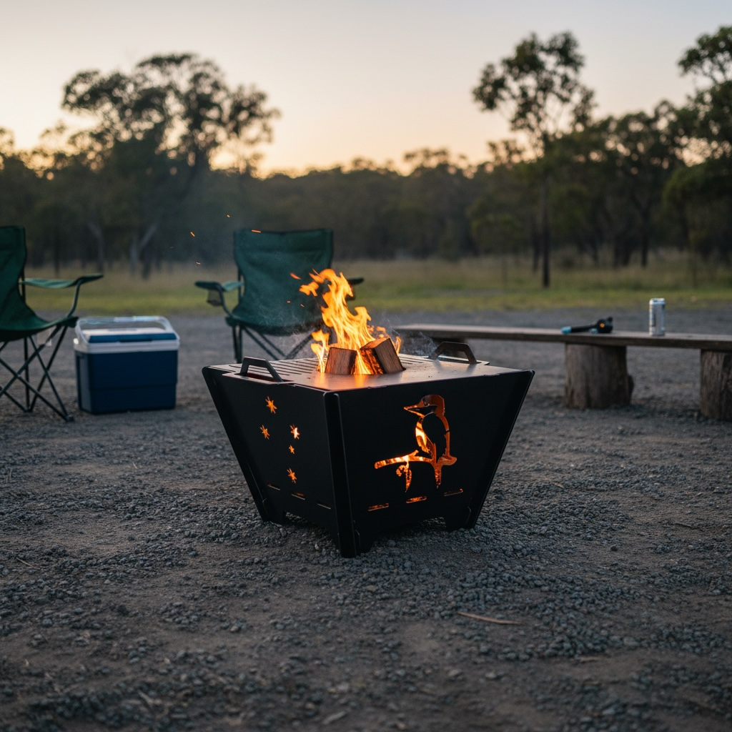 Portable Fire Pit & Grill DELUX