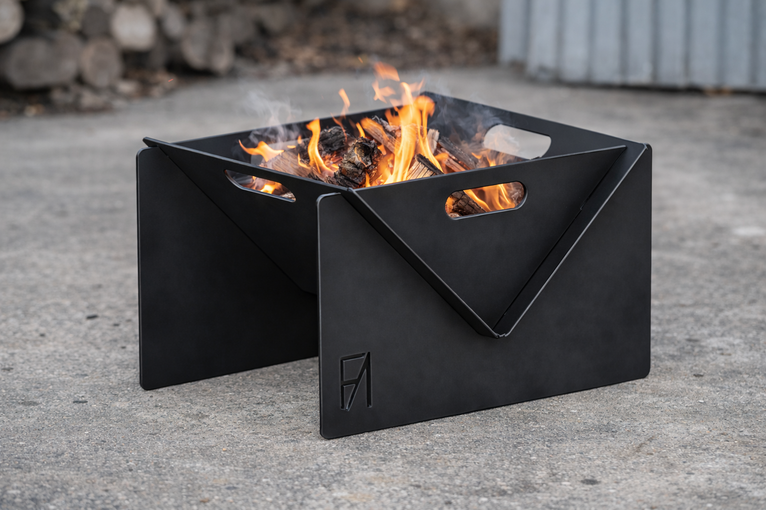 FA Portable Steel Fire Pit | Easy Setup | Use Anywhere