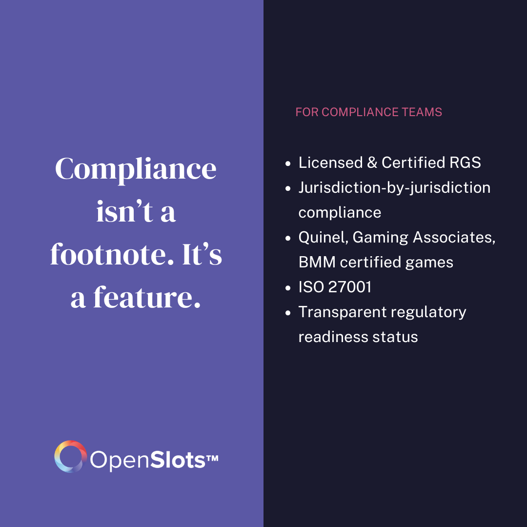 Compliance is a feature