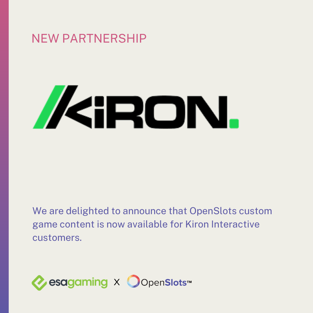 OpenSlots now available through Kiron Interactive