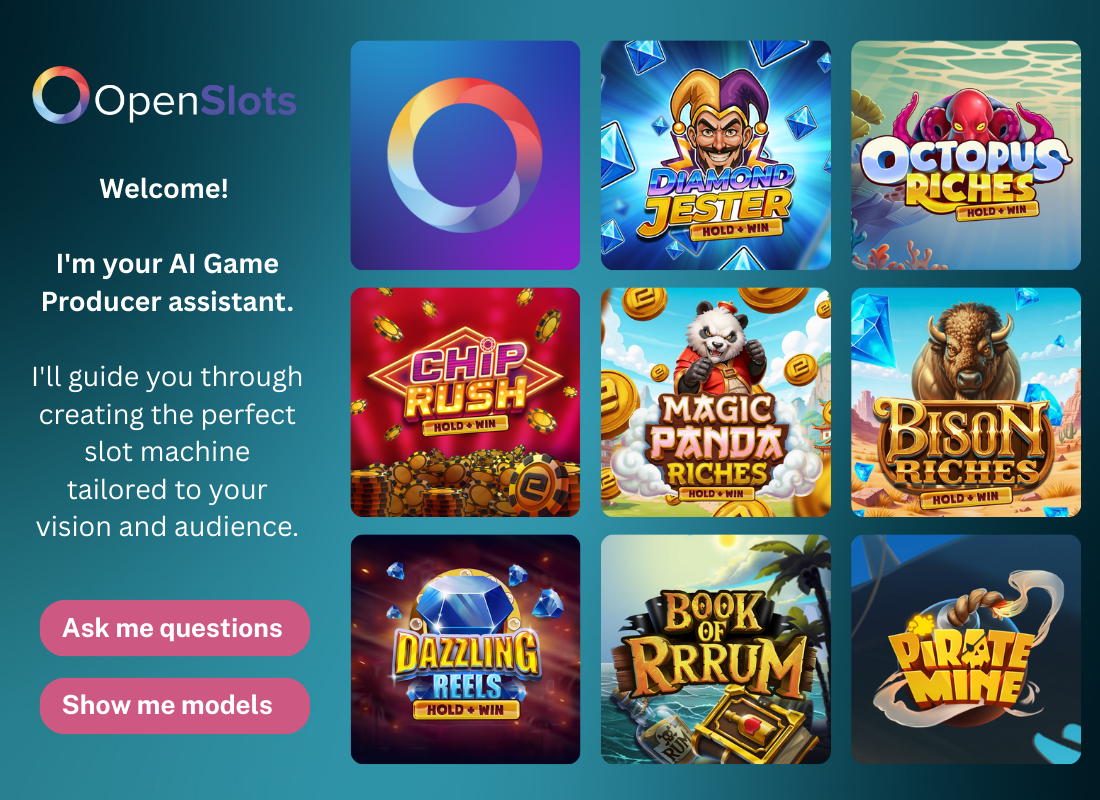 AI video slot game builder