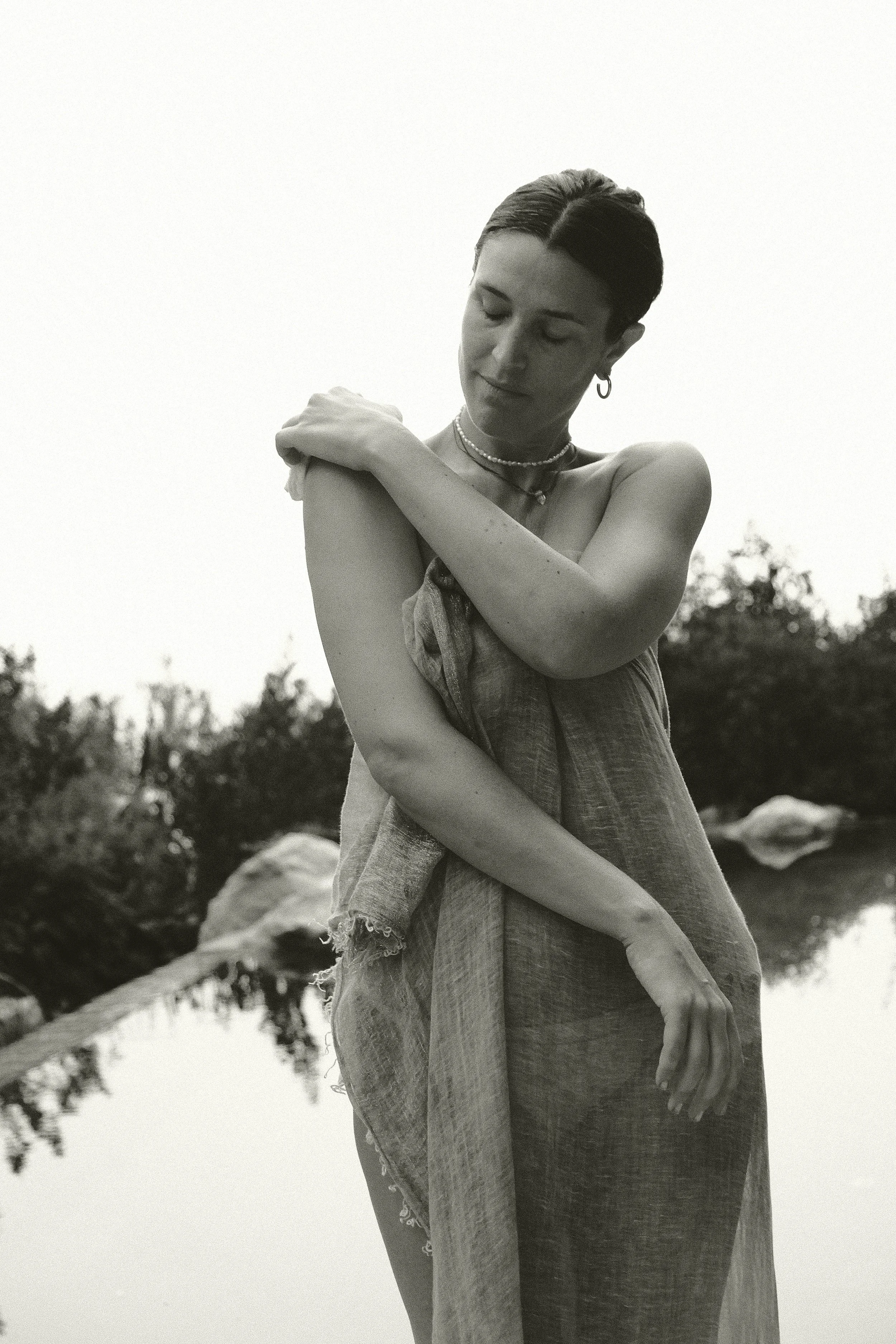 self-love-retreat-deia-woman-pool-self-embrace-bw.jpg