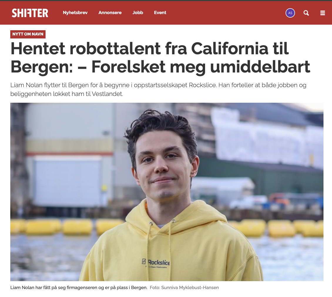 Hentet robottalent fra California til Bergen: – Forelsket meg umiddelbart&nbsp;&nbsp;