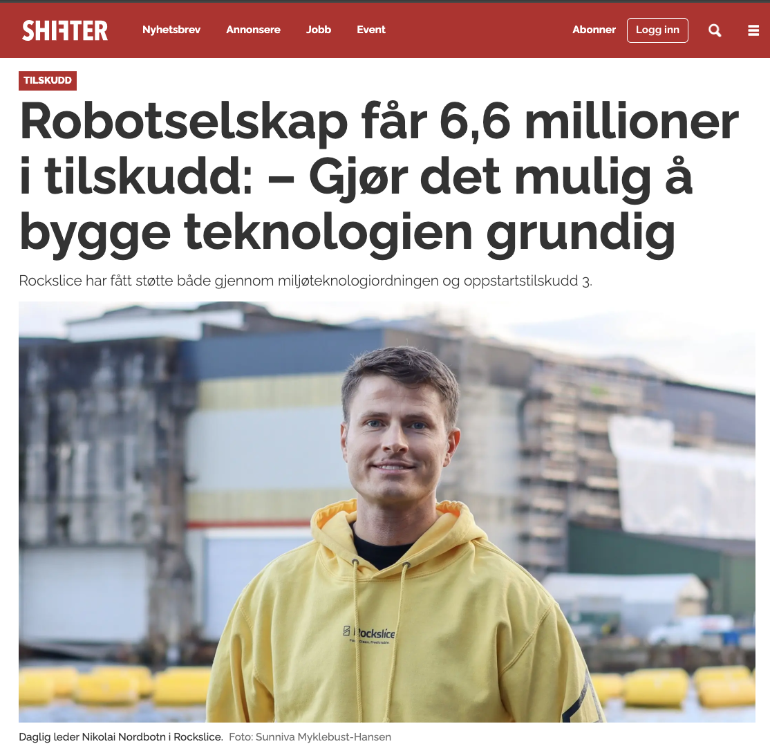Robotselskap får 6,6 millioner i tilskudd: – Gjør det mulig å bygge teknologien grundig&nbsp;&nbsp;