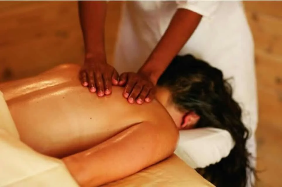 Abhyanga Ayurvedic therapeutic full body massage with warm herbal oils in Barcelona