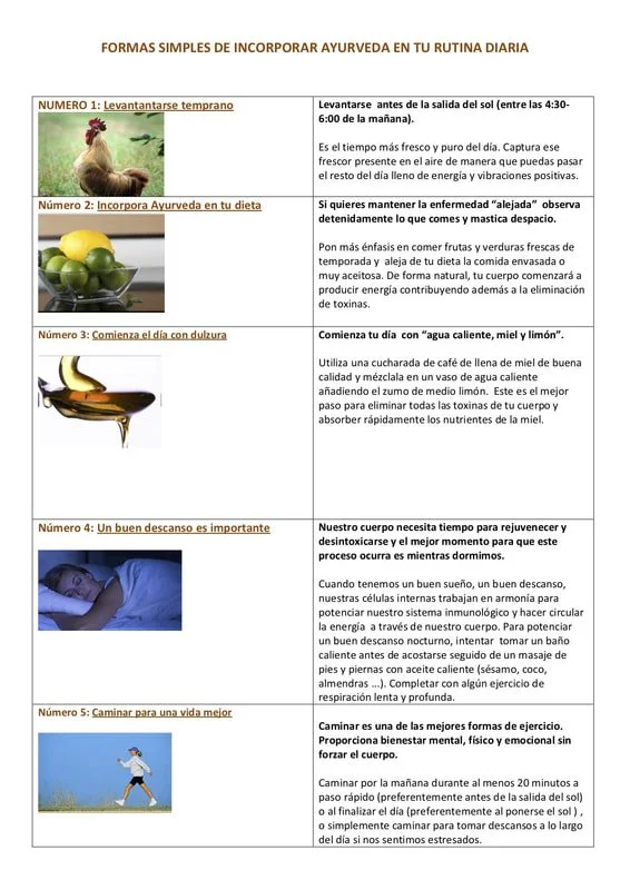 Formas de incorporar Ayurveda en la Rutina Diaria.  Mujer haciendo ejercicio.  Cuchara con miel