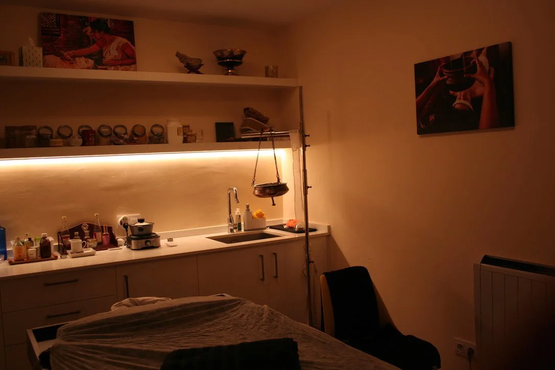 Sala de tratamientos y Terapias del Centro Ayurveda Barcelona