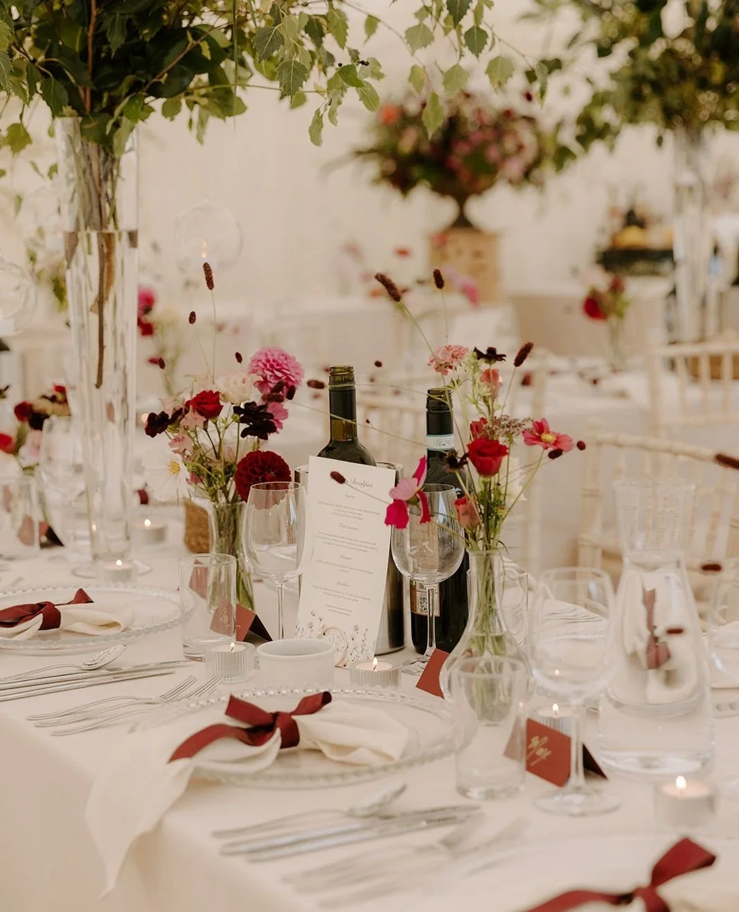 I absolutely loved styling the marquee. ⁠
⁠
The marquee sat on a medieval meadow, surrounded by fields and the Welsh hills. The design was inspired by a Midsummer Night dream, fairytales and the fantasy of a magical banquet in a medival forest.⁠
⁠
Th