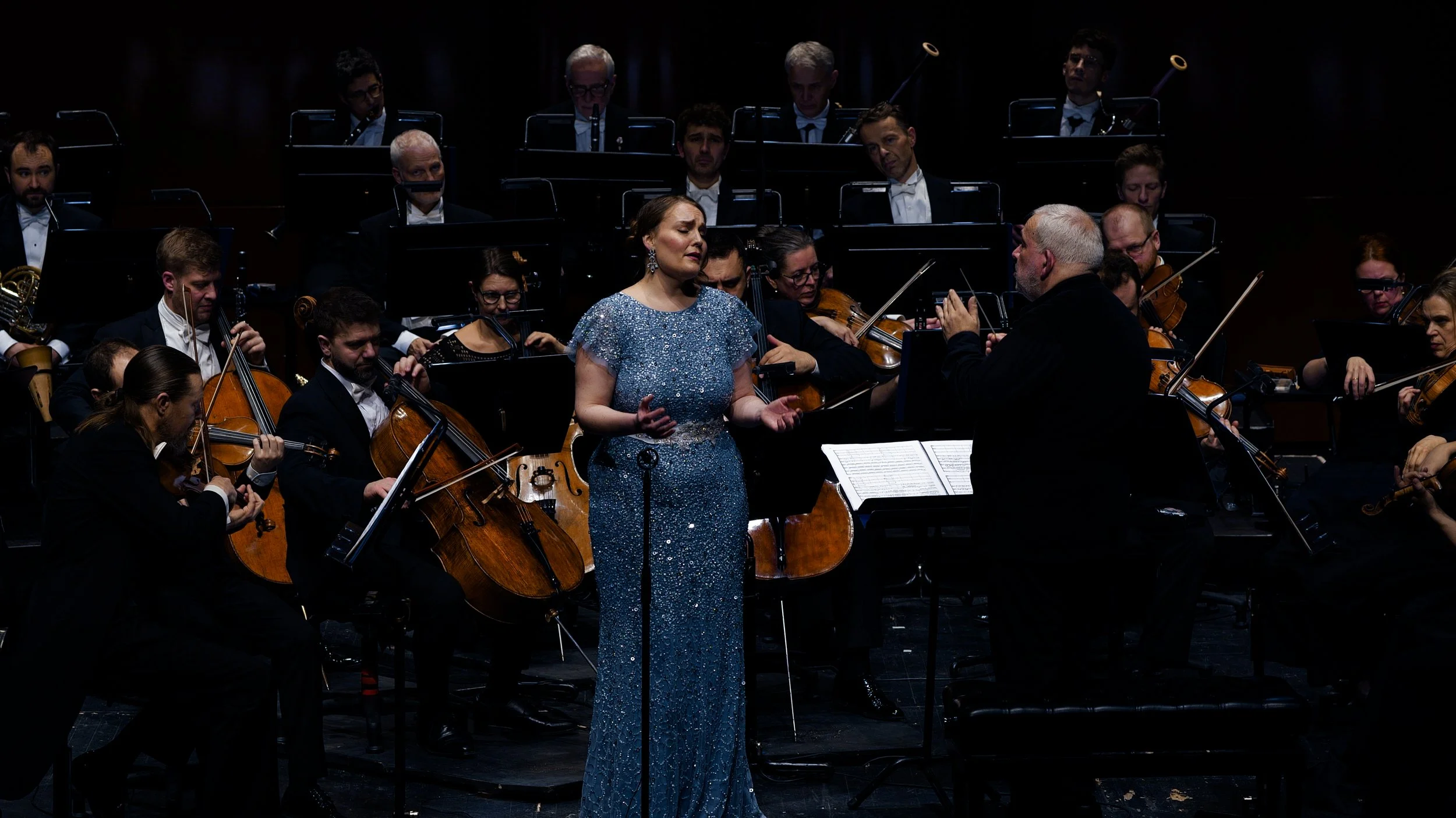 Astrid Nordstad performing Wagner's Wesendonck-Lieder with Marc Minkowski and the Royal Danish Orchestra