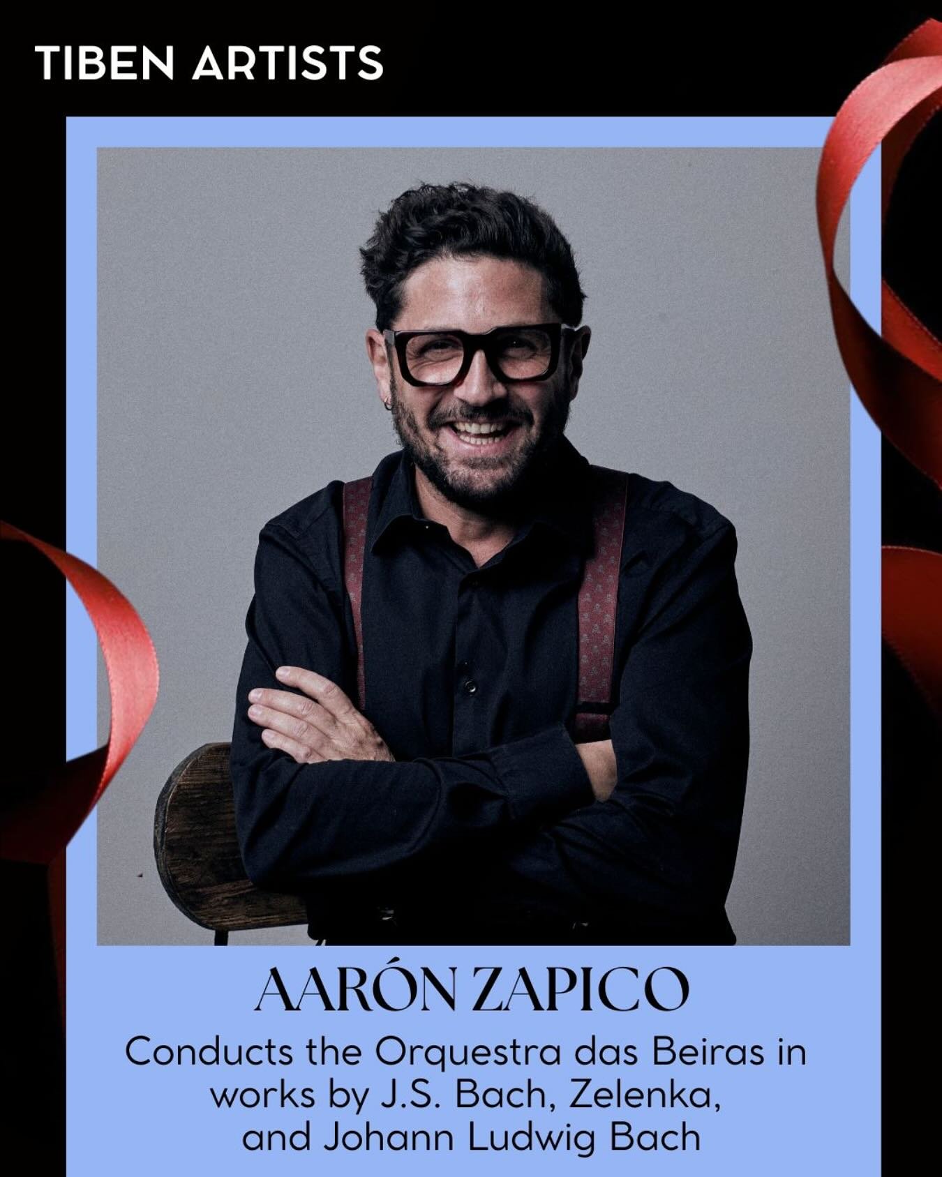 This weekend, Aar&oacute;n Zapico conducts the Orquestra das Beiras in two baroque concerts ✨

The programme includes J.S. Bach&rsquo;s Orchestral Suite No. 3, known for its famous Aria in G, Zelenka&rsquo;s Motet Gaude Laetare &ndash; a virtuosic wo