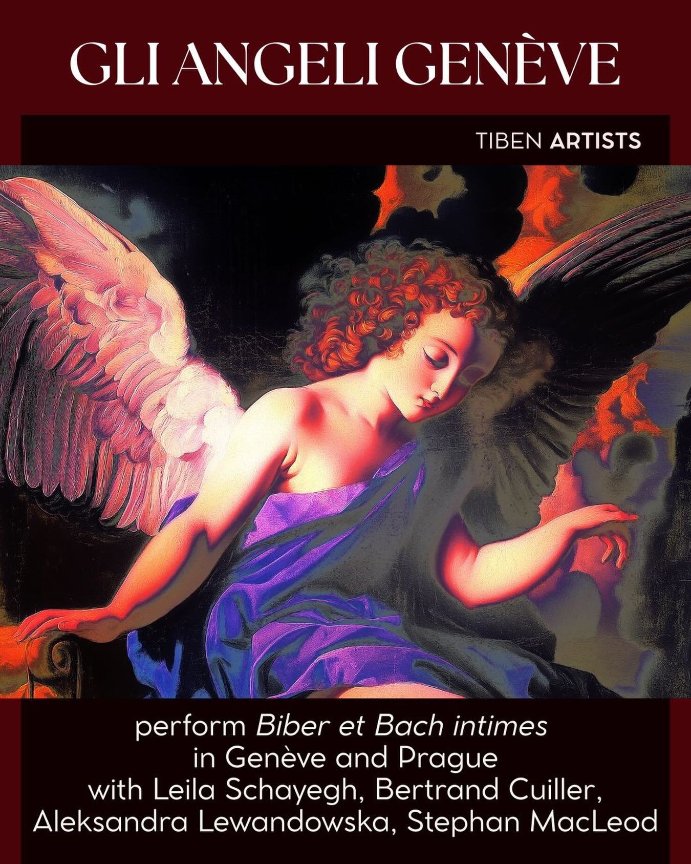 🪽Gli Angeli Gen&egrave;ve land in Prague for their highly anticipated debut!
Stephan MacLeod, also appearing as bass soloist, leads the ensemble in Intimate Biber and Bach: a programme that moves between chamber music and cantata, evoking the sound 