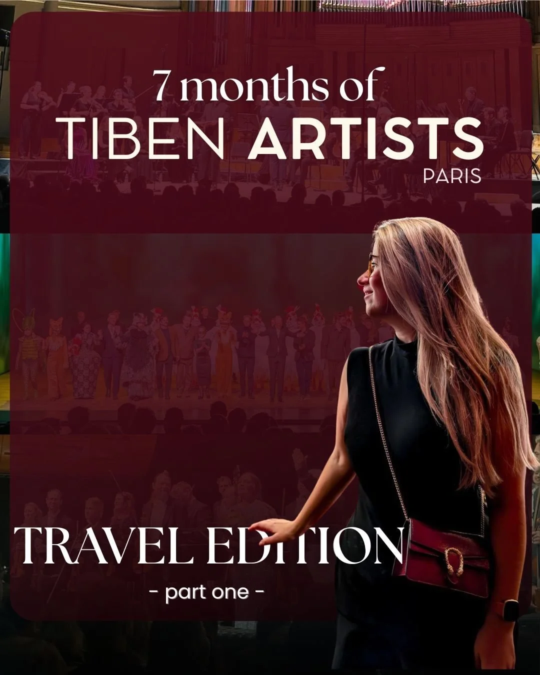 7 months of Tiben Artists ✨ &ndash; Travel recap | Part 1 

In the past seven months, Tiben Artists has been on the road, present in the halls, backstage corridors and foyers of Europe, accompanying our artists where it matters most.

We travelled to