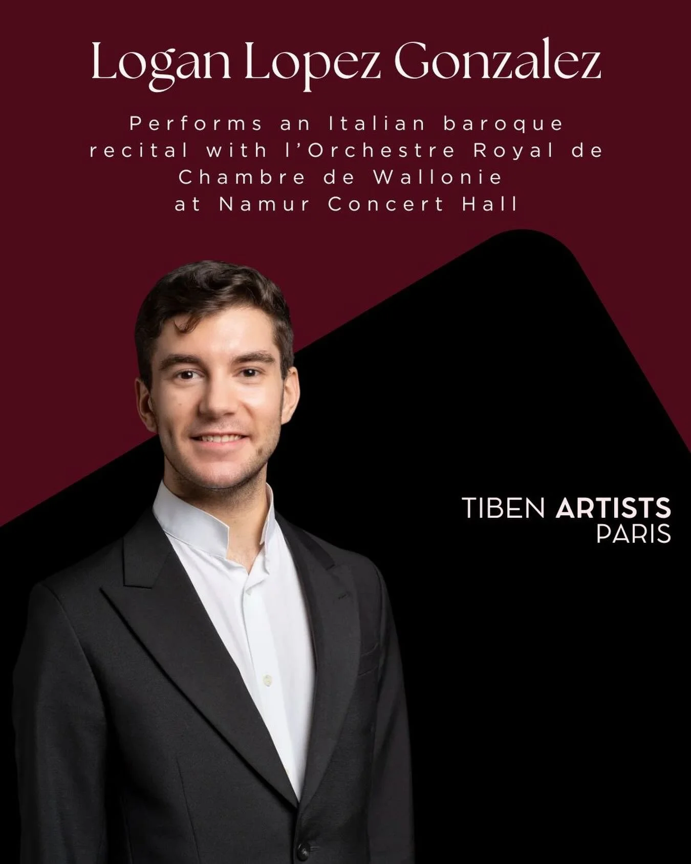 Tonight in Namur: Logan Lopez Gonzalez x ORCW ✨

We are happy to see countertenor Logan Lopez Gonzalez return to the stage with the Orchestre Royal de Chambre de Wallonie for a journey through the Italian Baroque.
From the sacred devotion of Vivaldi&