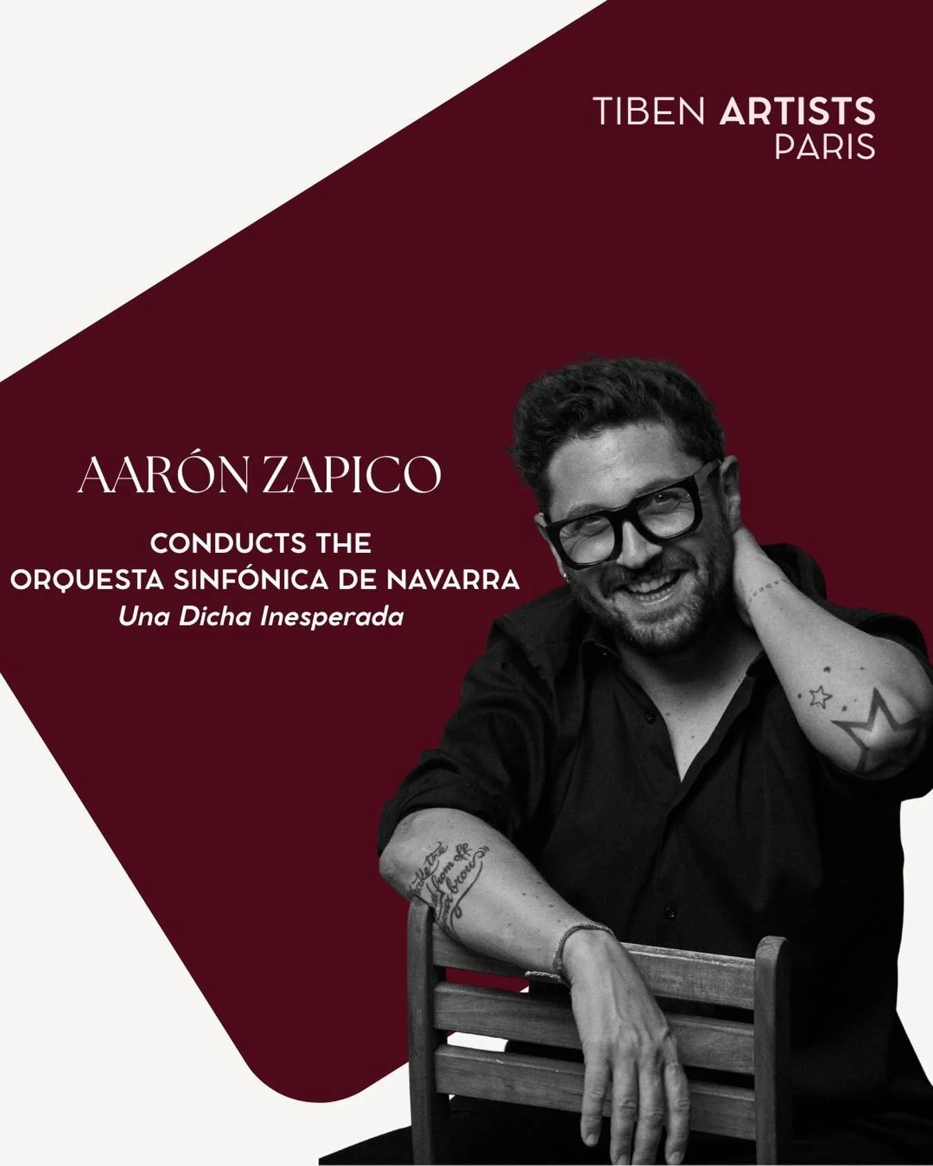 An unexpected joy is coming to Navarra 🌹
This week, Aar&oacute;n Zapico leads the Orquesta Sinf&oacute;nica de Navarra in a landmark program titled &ldquo;Una dicha inesperada&rdquo; (An Unexpected Joy).

Haydn&rsquo;s Scena di Berenice anchors the 