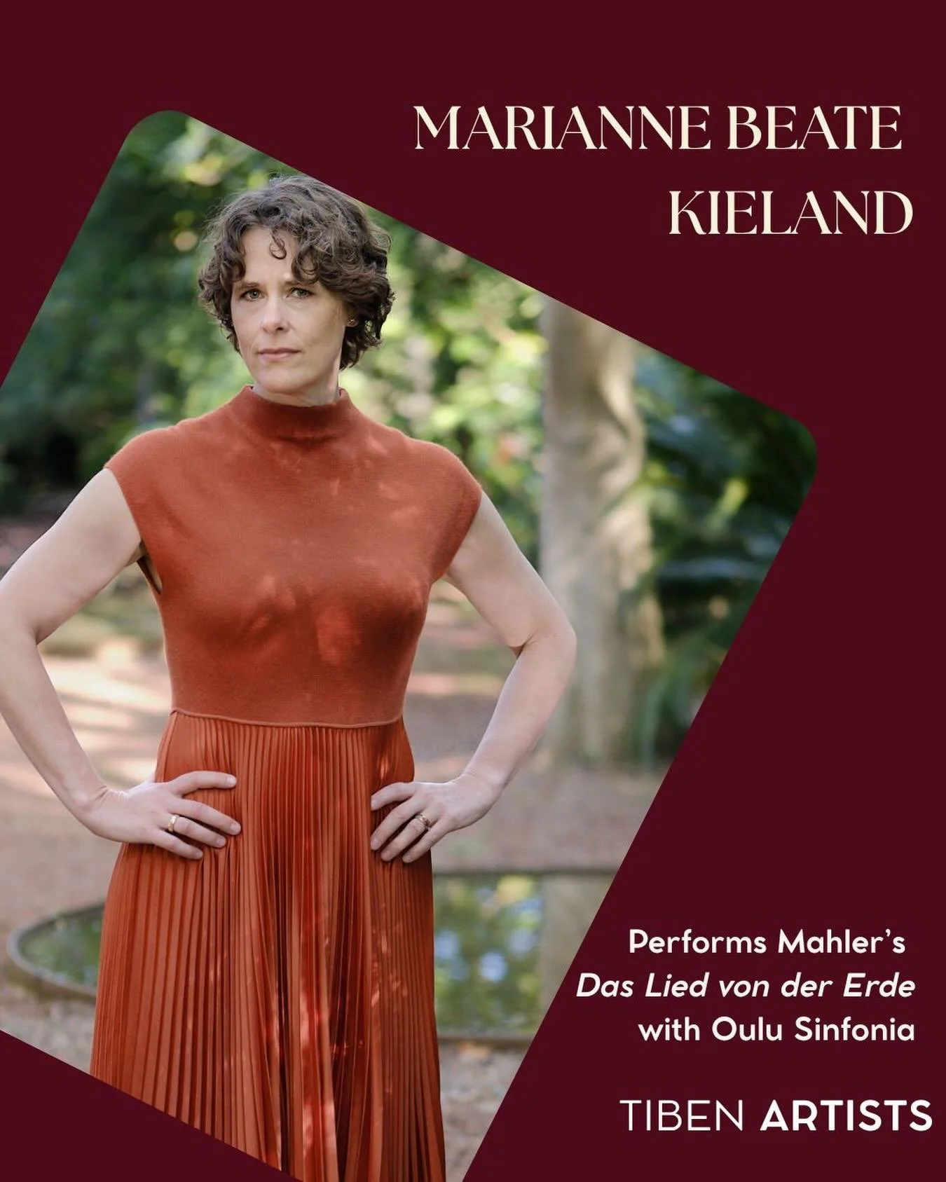 Marianne Beate Kielland: Mahler&rsquo;s Das Lied von der Erde 🌍

Tonight in Oulu, Finland, Marianne Beate Kielland performs Mahler&rsquo;s Das Lied von der Erde with the Oulu Sinfonia and the European Union Youth Orchestra under Rumon Gamba &mdash; 