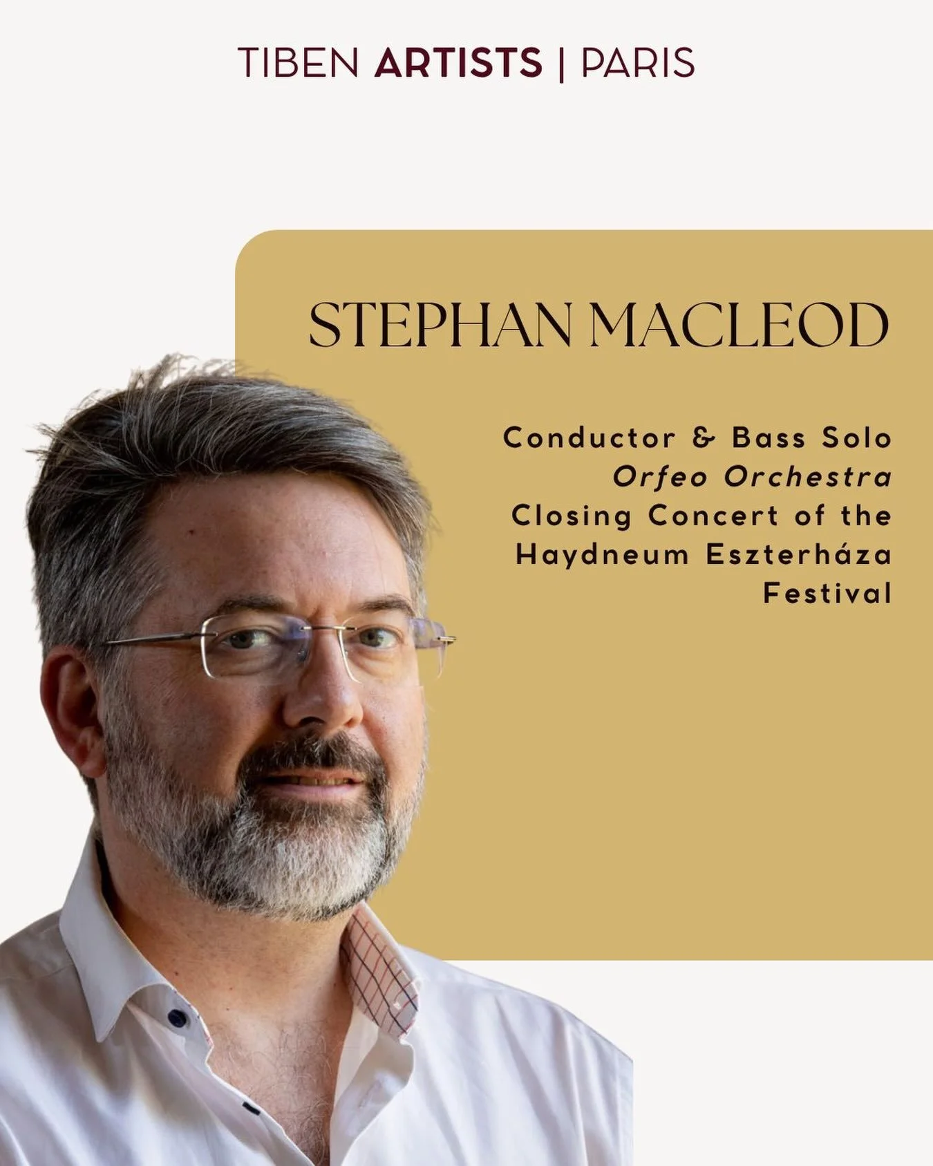 Stephan MacLeod at the Haydneum Eszterh&aacute;za Festival 🎻🏛️

Stephan MacLeod conducts the Orfeo Orchestra and performs as bass soloist for the closing concert of the 4th Haydneum Eszterh&aacute;za Festival in Hungary.

Performing inside the maje