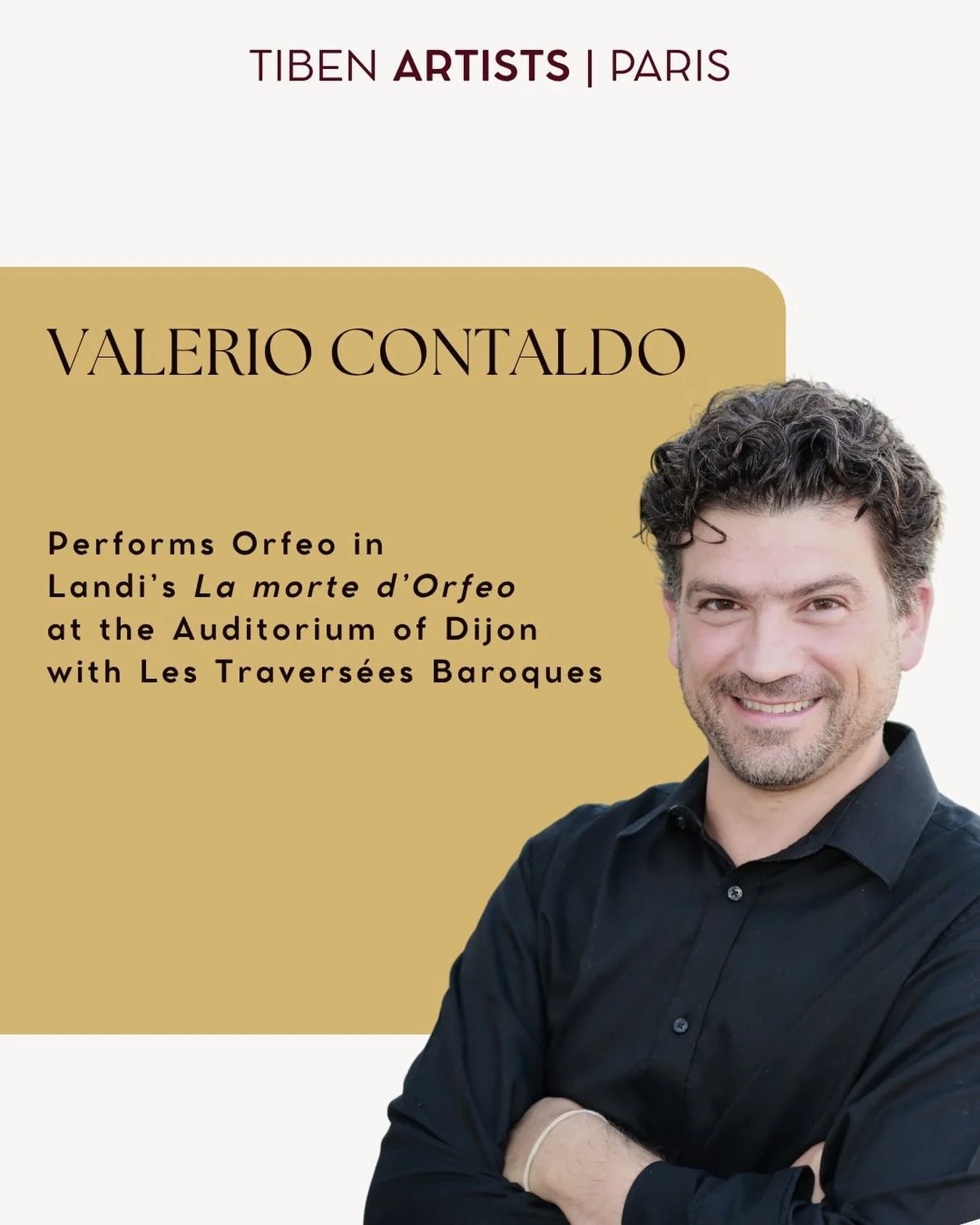Tonight: Valerio Contaldo sings the title role in Stefano Landi&rsquo;s La Morte d&rsquo;Orfeo at the Auditorium of Op&eacute;ra de Dijon 🎭 with Les Travers&eacute;es Baroques under &Eacute;tienne Meyer.

Written just twelve years after Monteverdi&r