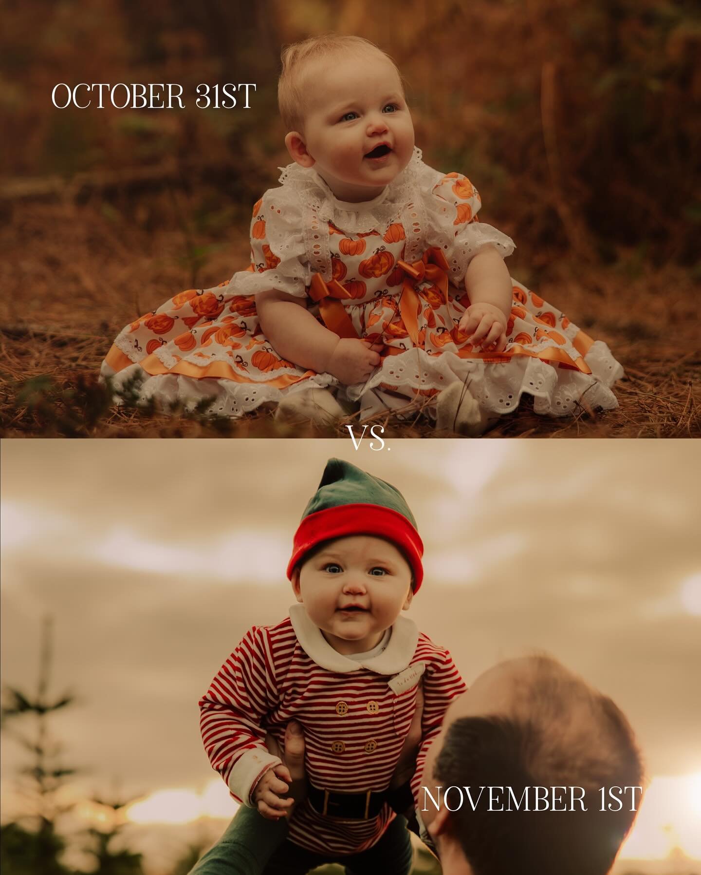 October 31st vs November 1st&hellip; as told by Harriet 🥰😍🎃🎄

#marleyandthewildlings #nottinghamphotographer #derbyshirephotographer #eastmidlandsphotographer #ukphotographer #documentaryphotographer #relaxedphotography #authenticmoments #storyte