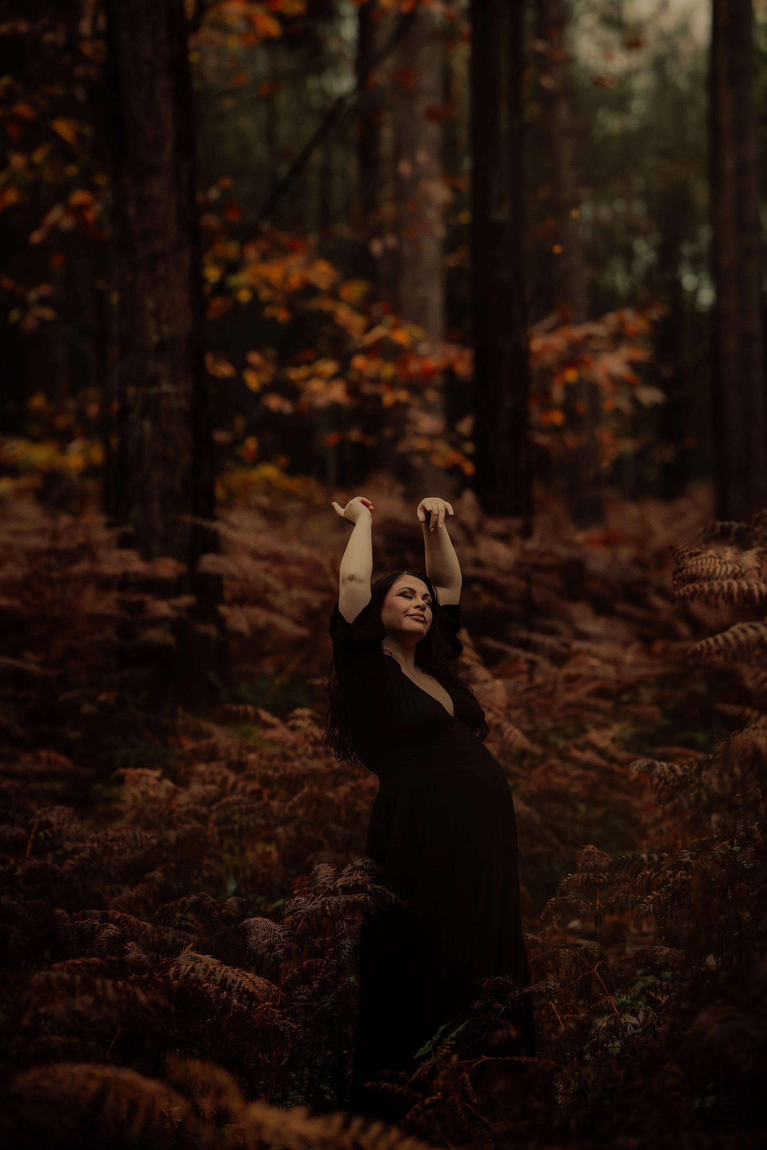Fantasy Maternity Photography Nottinghamshire | A Forest Witch Maternity Photoshoot at Sherwood Pines