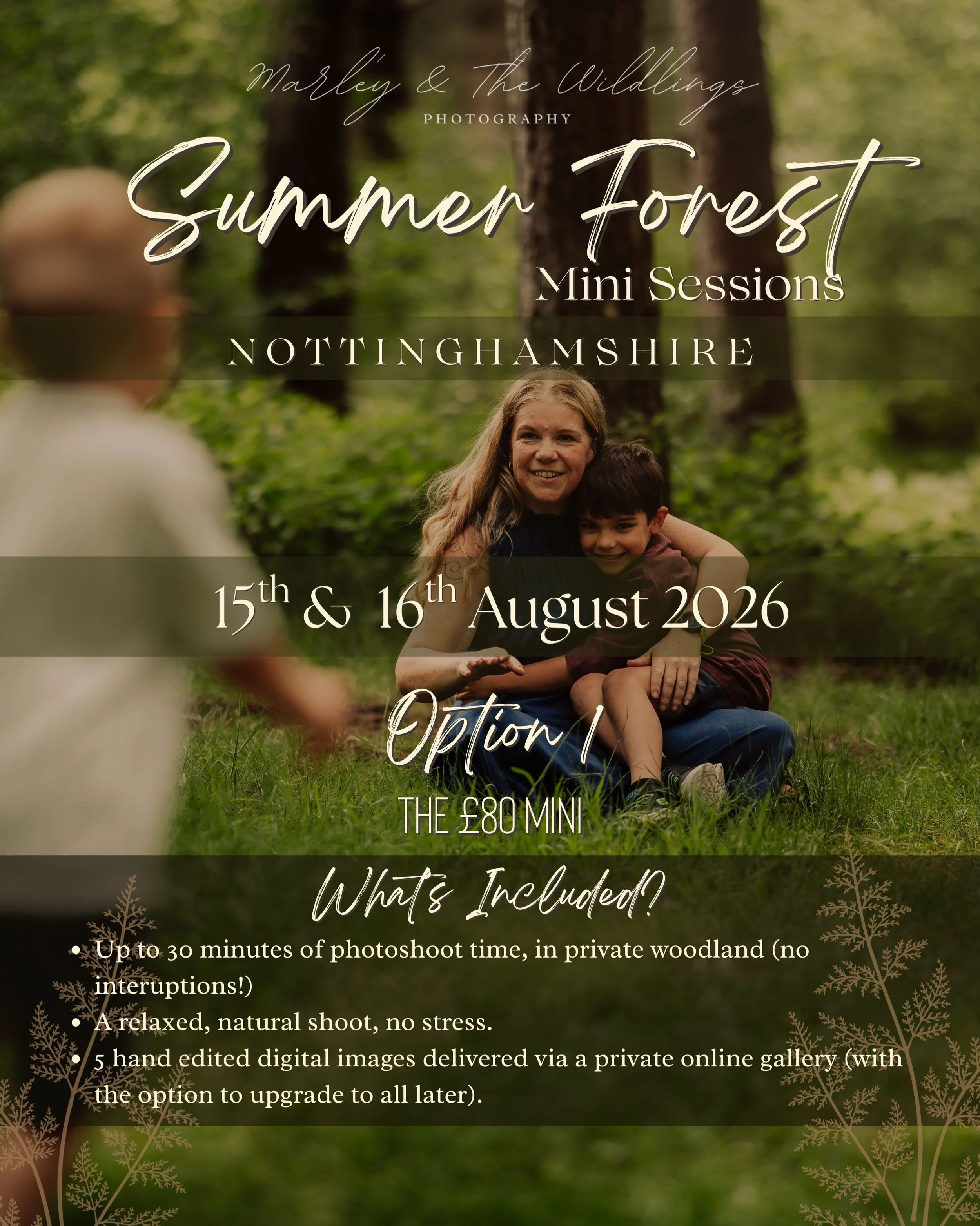 🌿☀️ Summer Forest Minis ☀️🌿
AVAILABLE TO BOOK NOW

This is your sign to disappear into the woods this summer&hellip;

Imagine soft light filtering through towering pines, children running along woodland paths, wildflowers in their hair, laughter ec