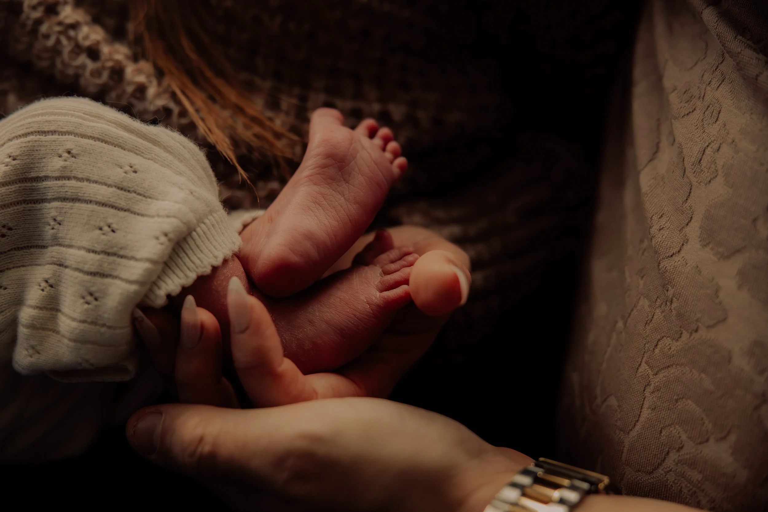 At Home Newborn Photography in Sutton in Ashfield | Festive December Baby Shoot