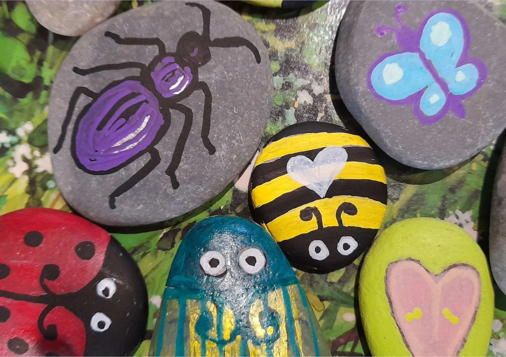 painted pebbles