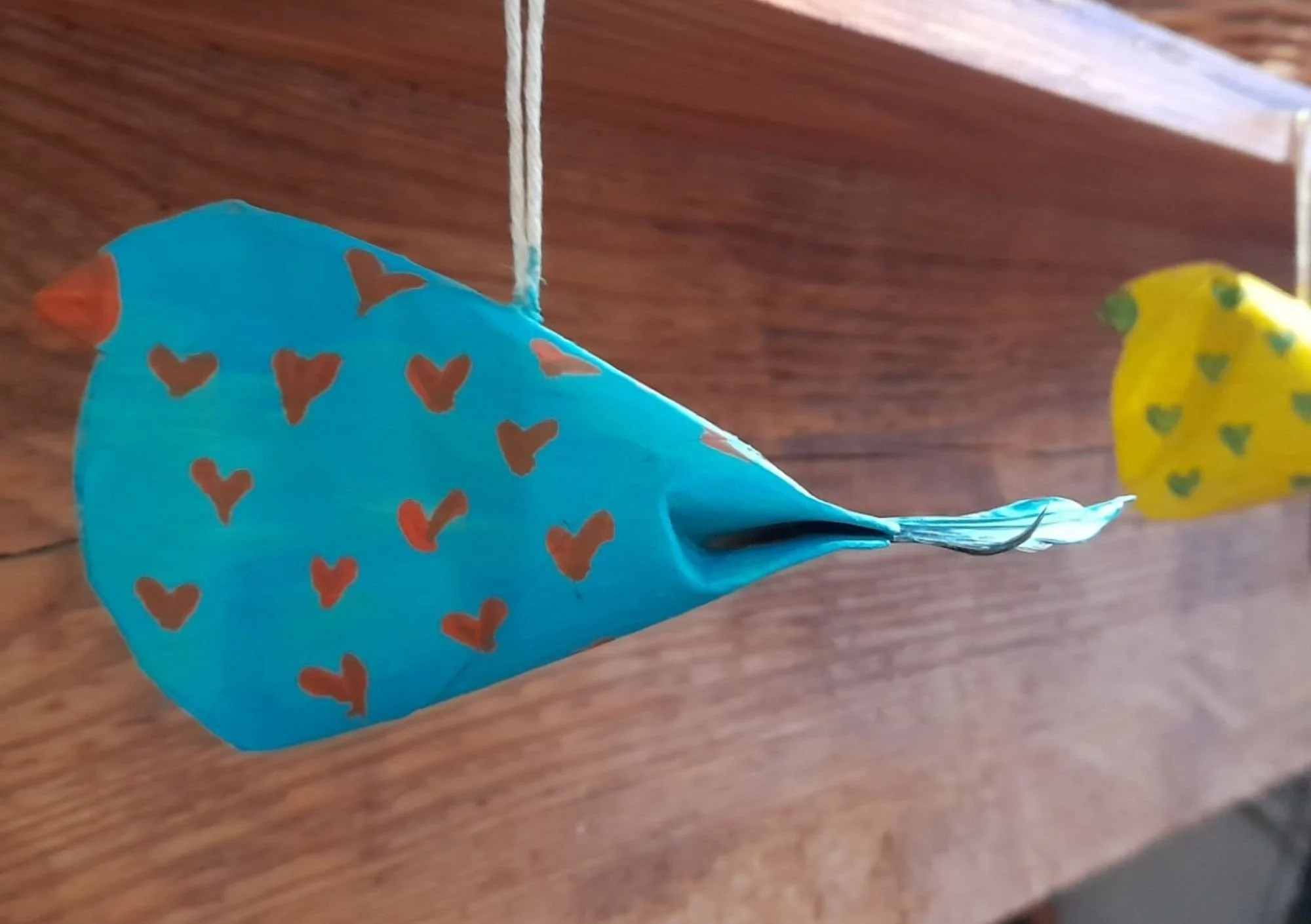 toilet roll made blue bird