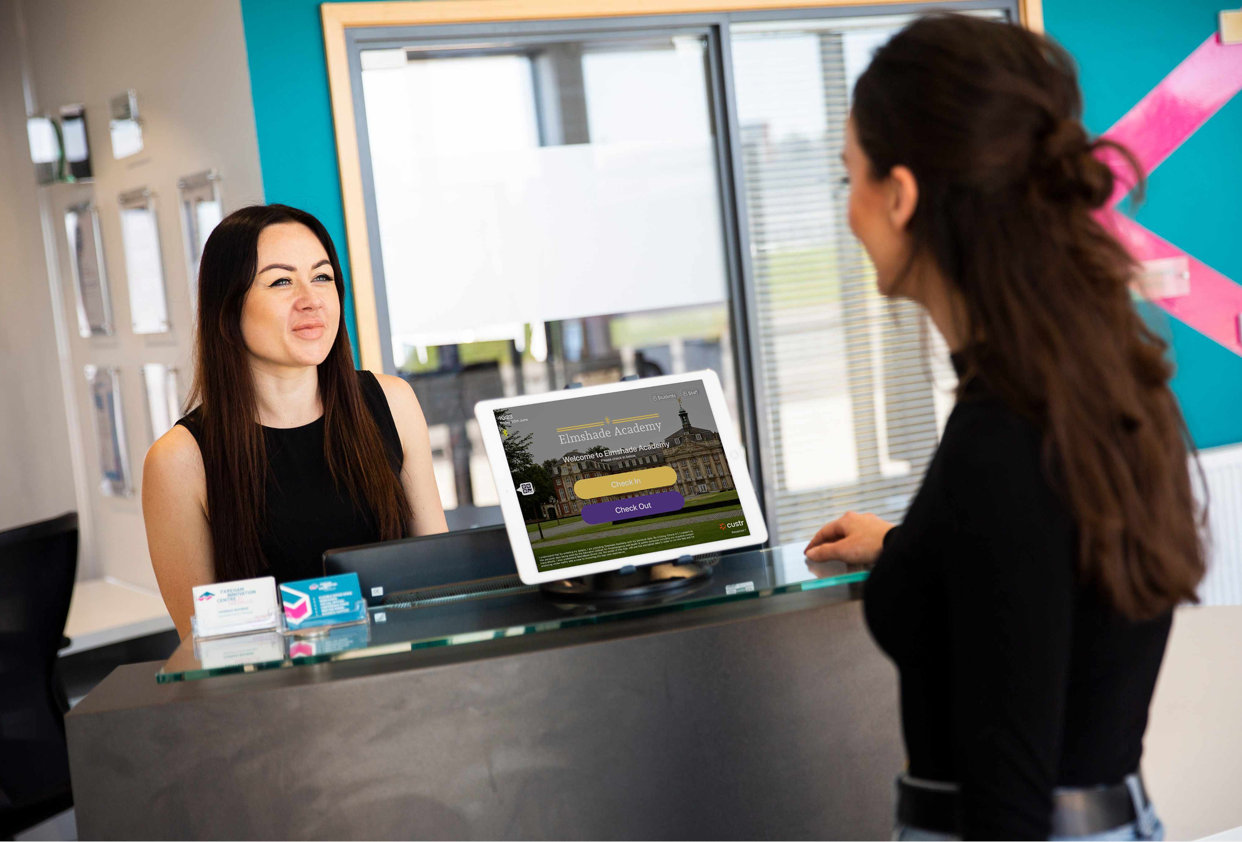 Elmshade Academy visitor management system for primary schools
