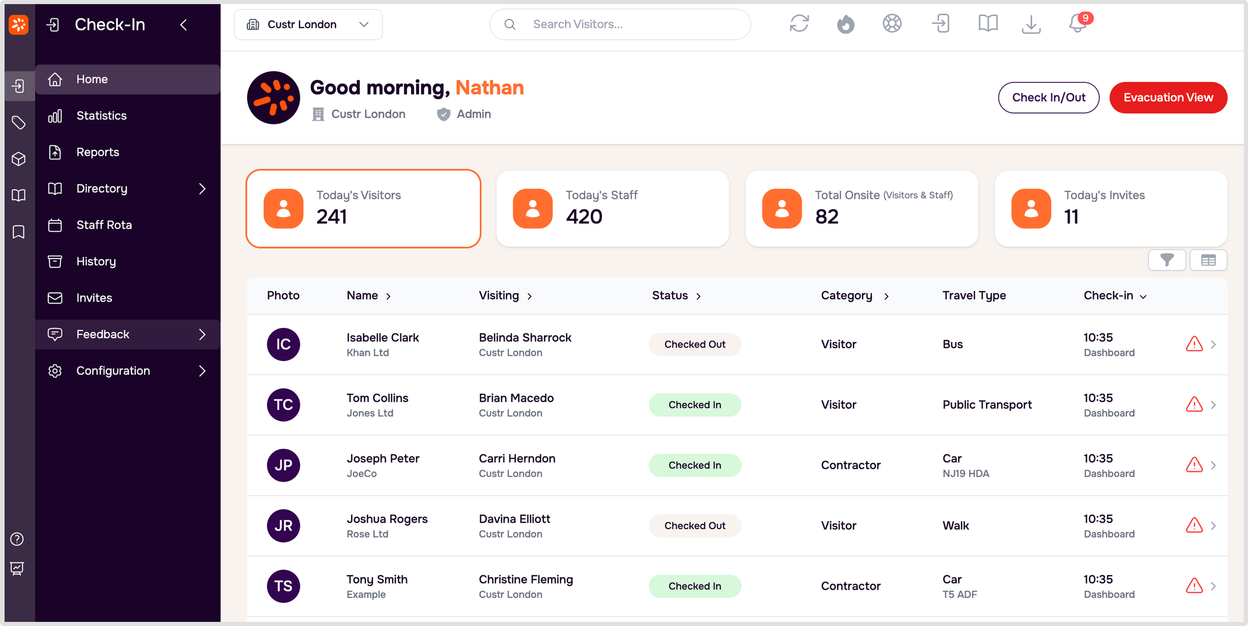 Custr B2B Dashboard