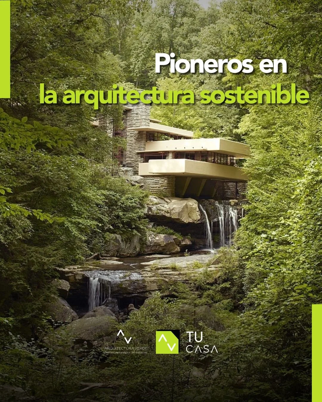 🌿💡 &iquest;Sab&iacute;as que el maestro Frank Lloyd Wright es considerado el padre de la arquitectura verde y sostenible? 

Su filosof&iacute;a de dise&ntilde;o org&aacute;nico le permit&iacute;a integrar la naturaleza, las necesidades del client
