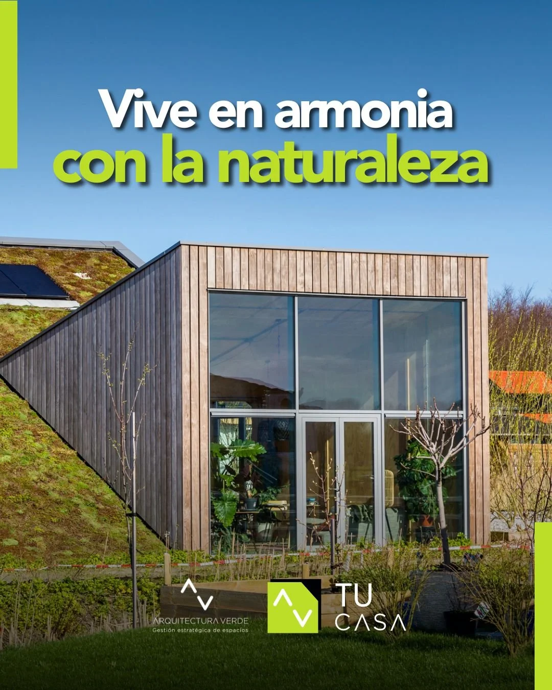&iquest;Sue&ntilde;as con vivir en un lugar donde la naturaleza y la arquitectura se fusionen en perfecta armon&iacute;a? 

En Arquitectura Verde, dise&ntilde;amos y construimos viviendas sostenibles y prefabricadas que te permiten vivir en equilib