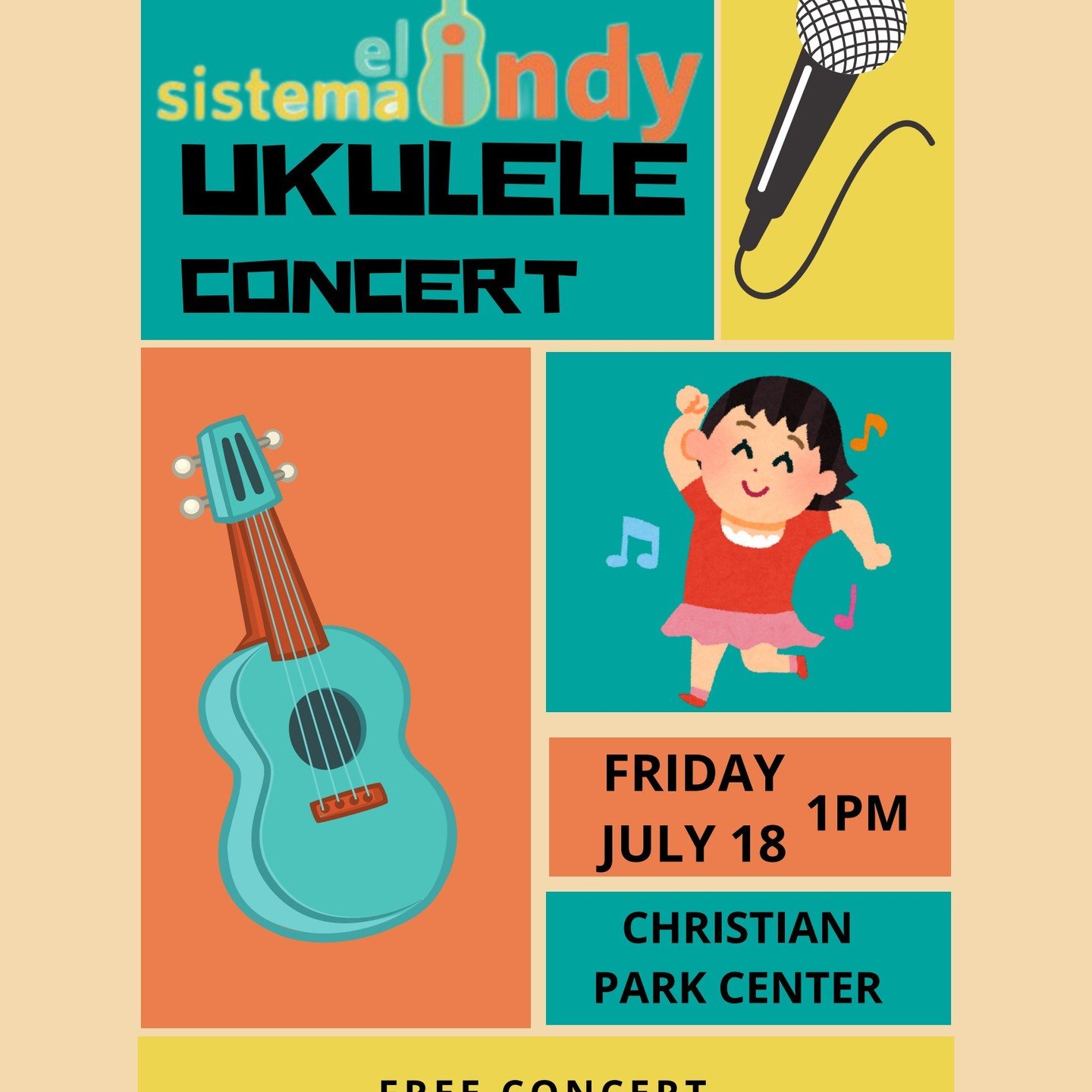 Final concert at Indy Parks and Recreation Christian Park - Indy Parks and Recreation this Friday at 1 pm! Free and open to all!