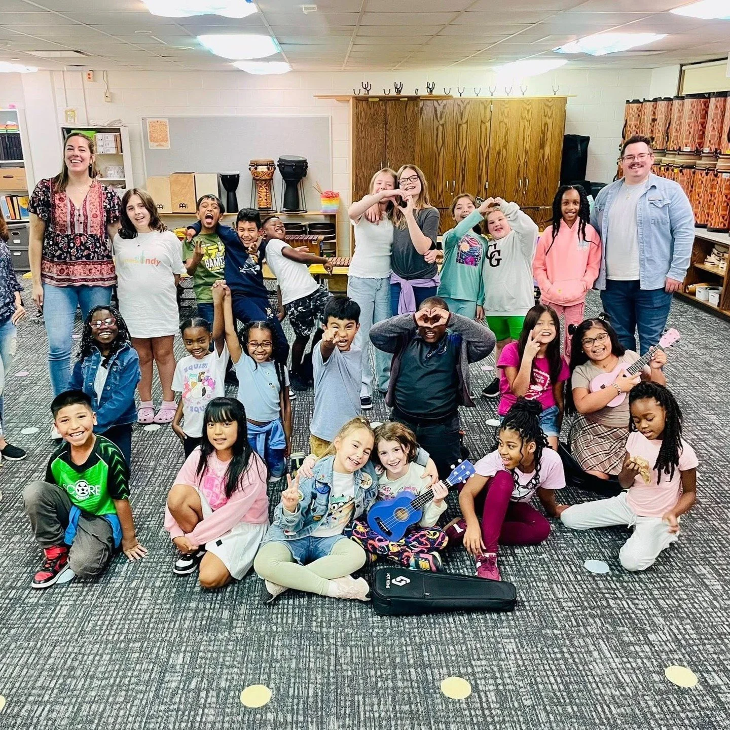 Ukulele at @ipsgwcarver87 is off to a great start! First two classes sessions had so much enthusiasm this past week!